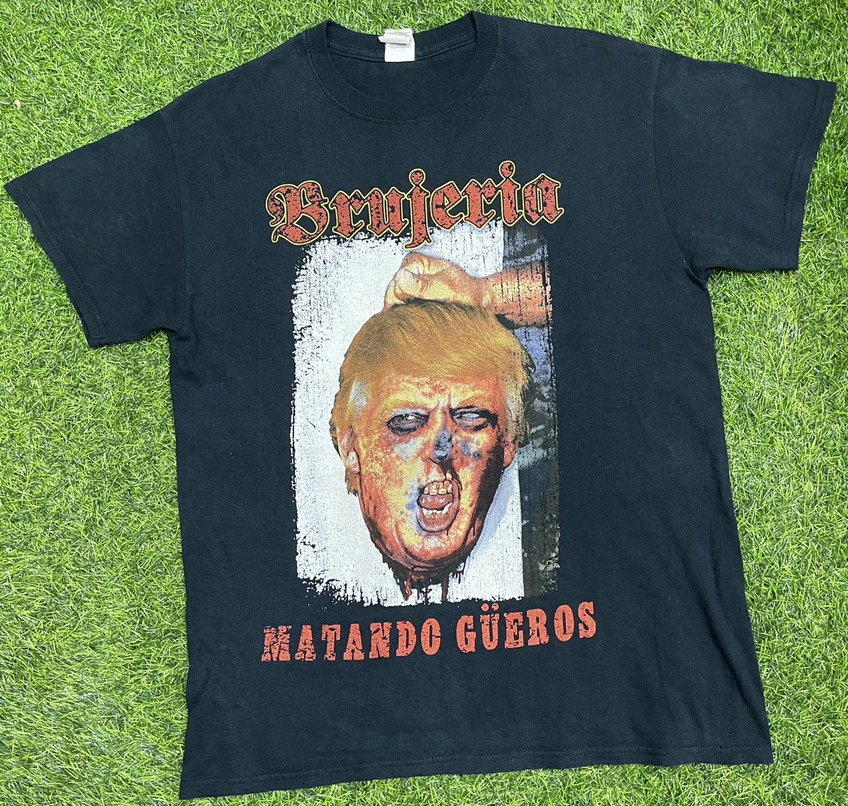 Band Tees × Donald Trump × Vintage DONALD TRUMP BRUJERIA HEAVYMETAL BAND TEES Size US L / EU 52-54 / 3 - 9 Thumbnail
