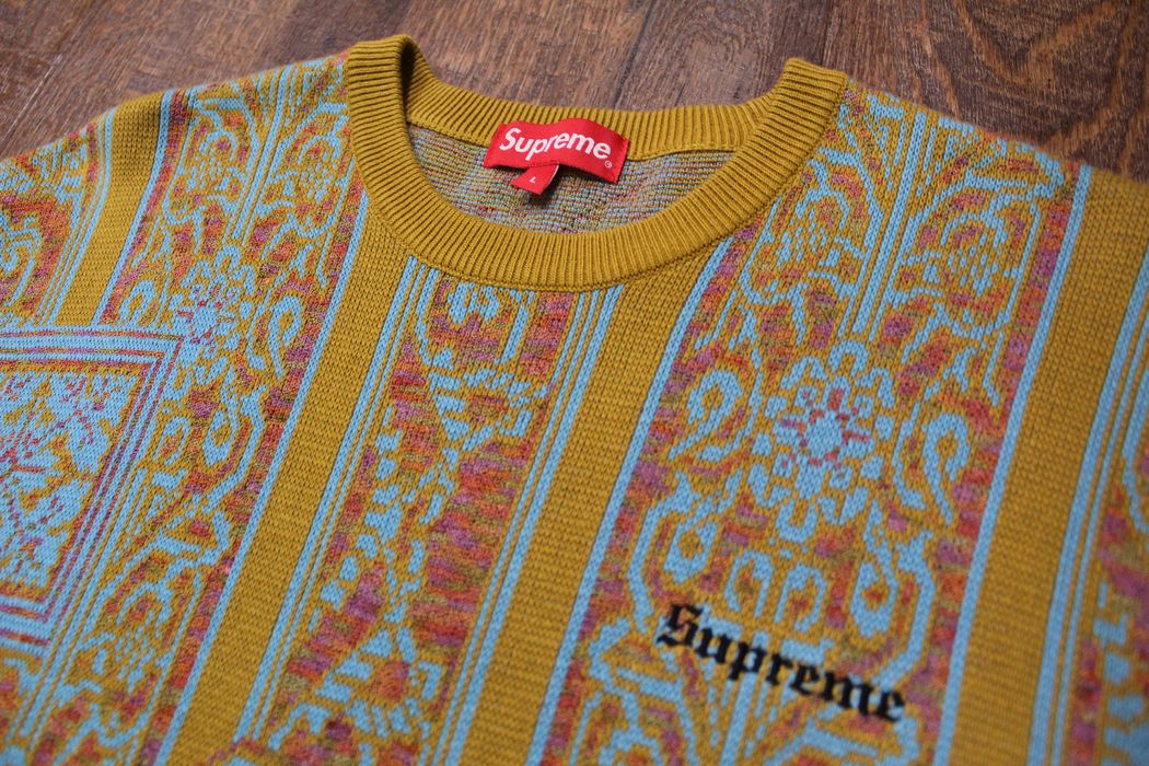 Supreme Tapestry Sweater | Grailed