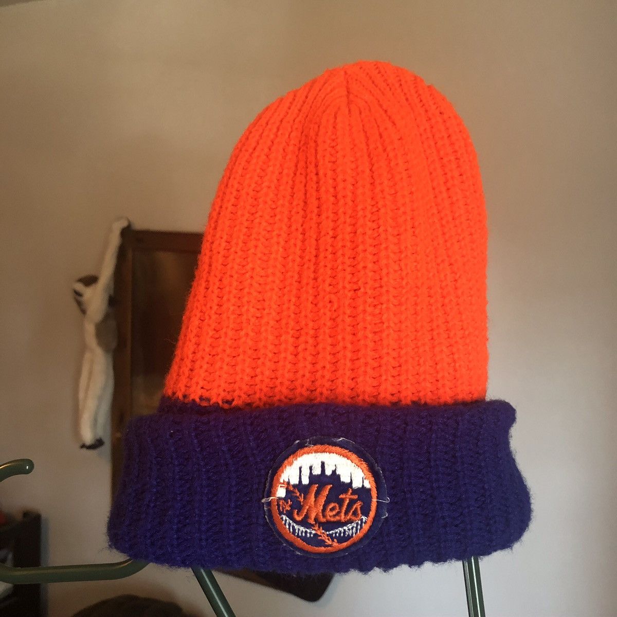 MLB Vintage 1990s MLB New York Mets Two Toned Small Logo Beanie Size ONE SIZE - 1 Thumbnail