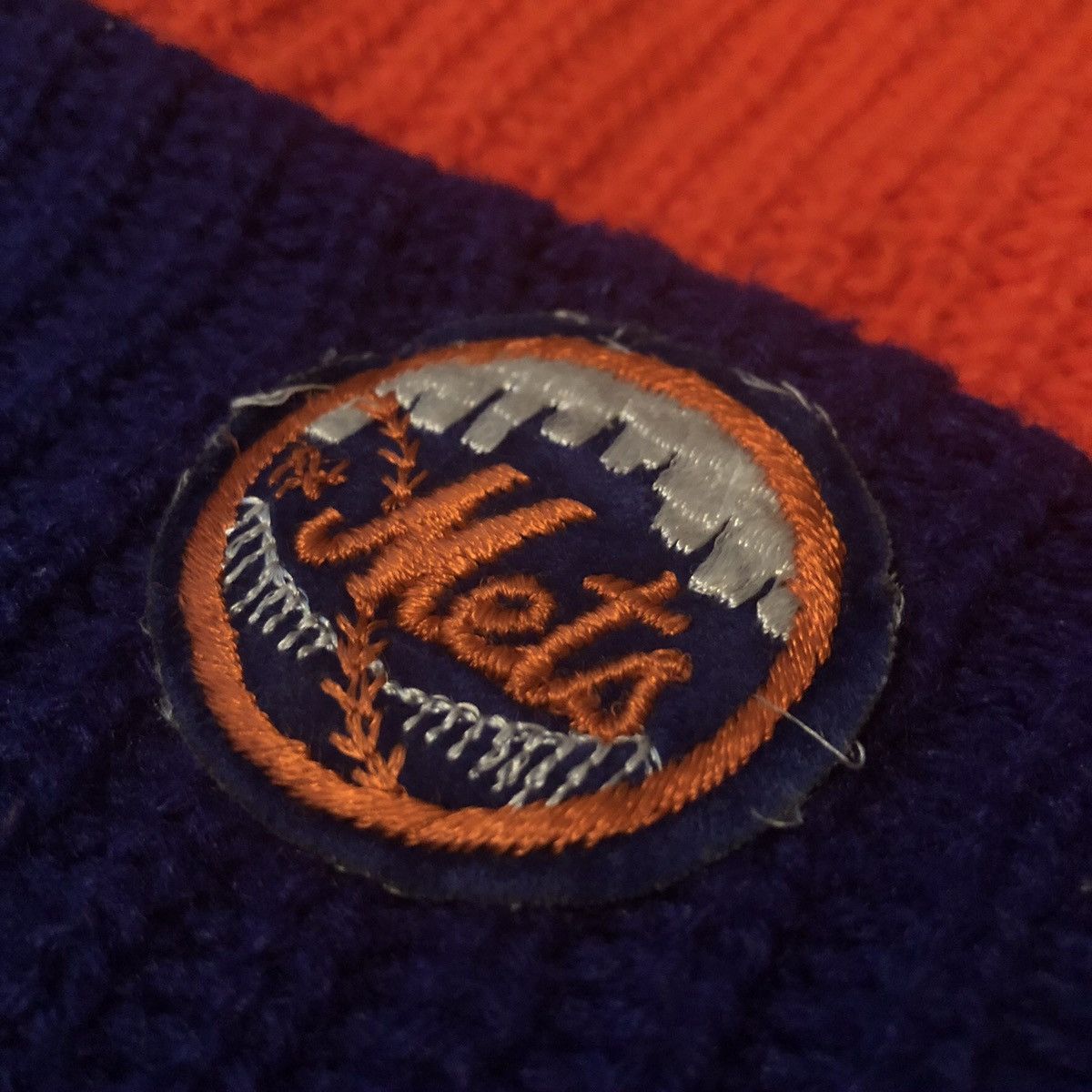 MLB Vintage 1990s MLB New York Mets Two Toned Small Logo Beanie Size ONE SIZE - 3 Thumbnail