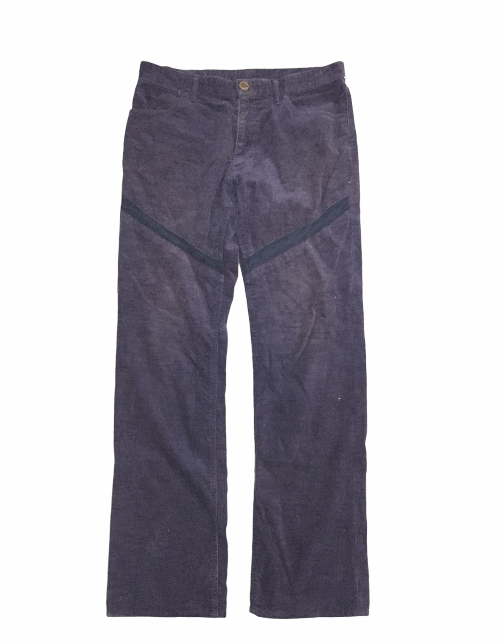 Number (N)ine SS03 Purple Corduroy knitted details Pants Size US 31 - 1 Thumbnail