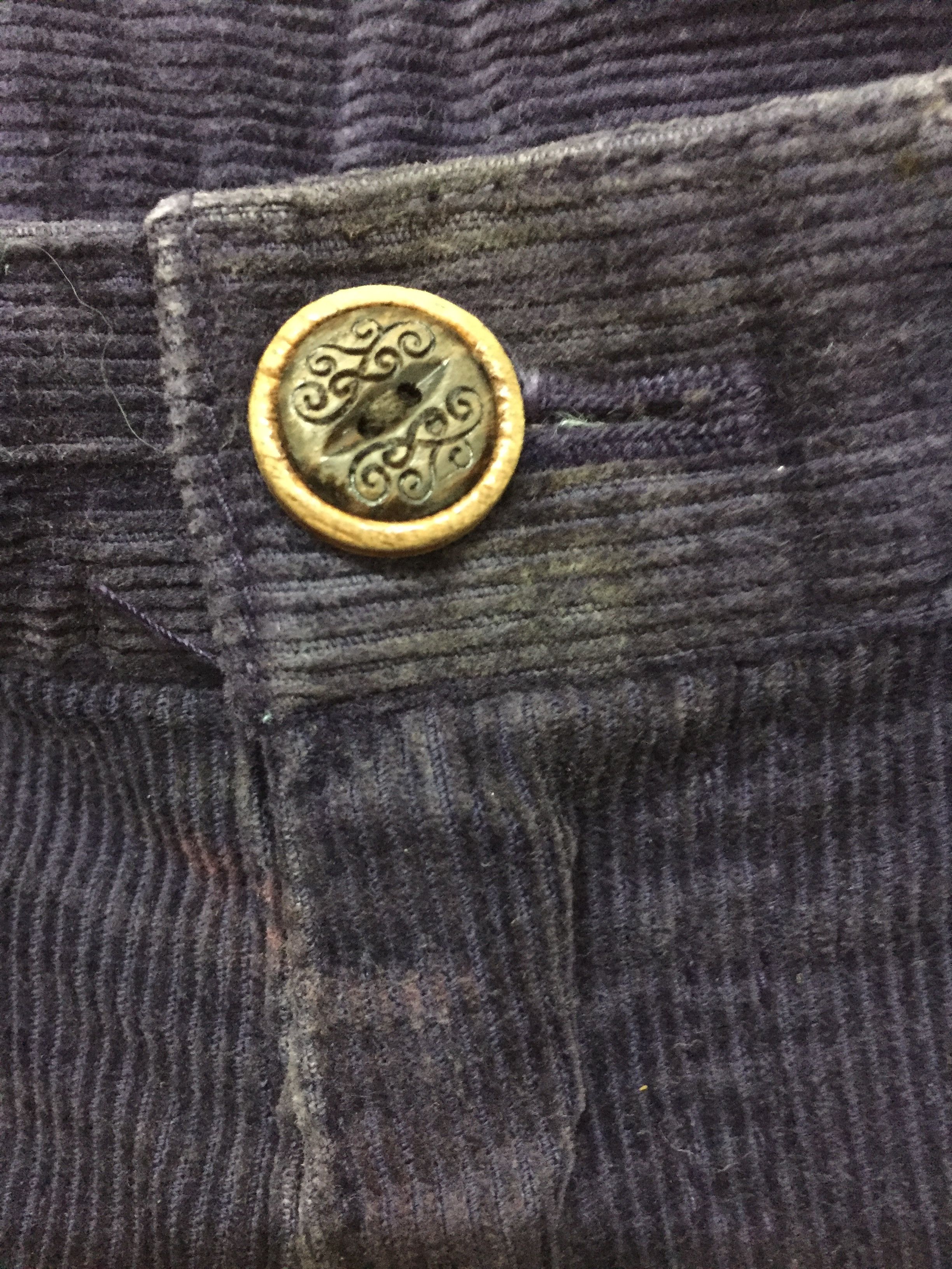 Number (N)ine SS03 Purple Corduroy knitted details Pants Size US 31 - 6 Thumbnail