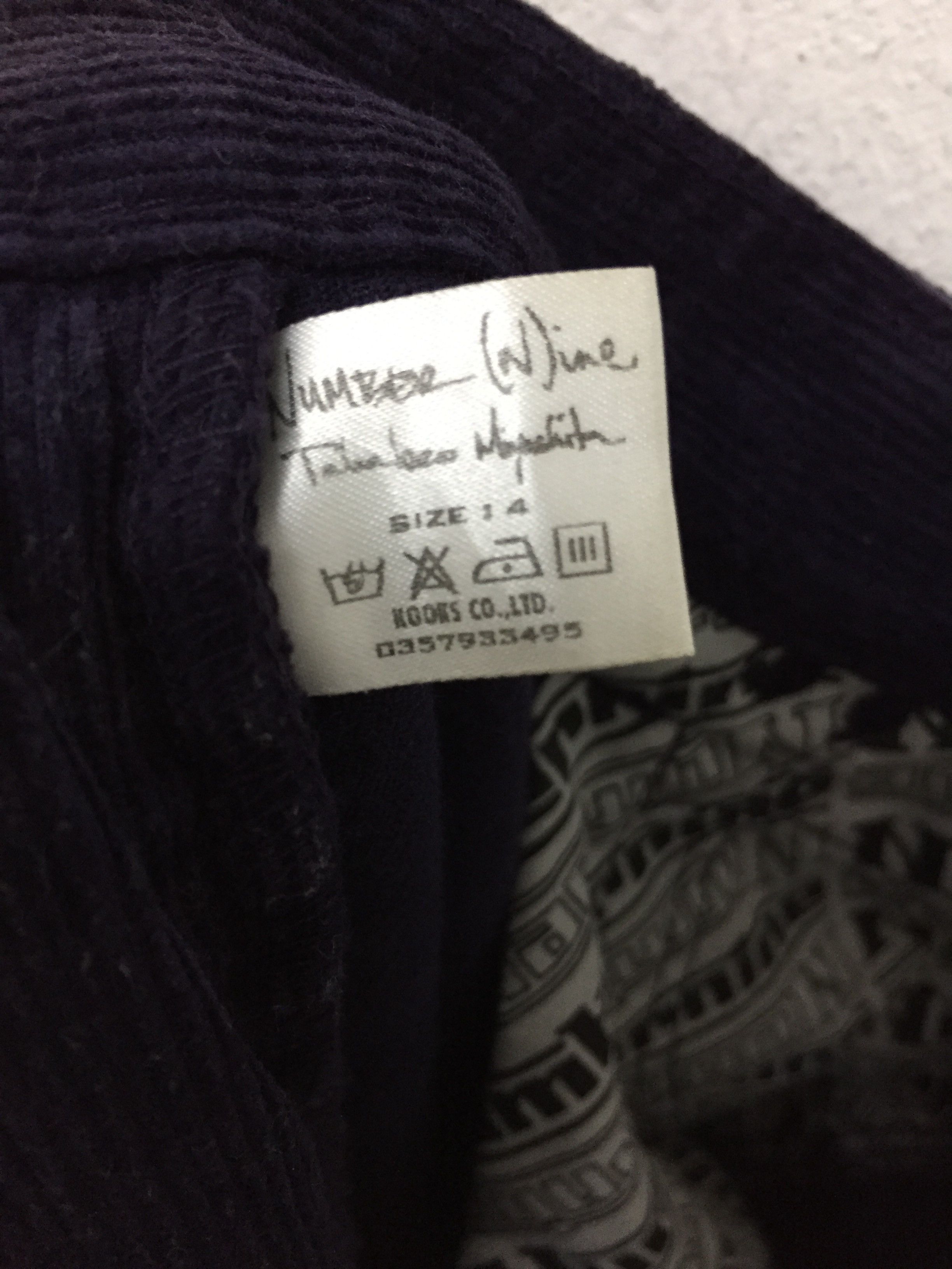 Number (N)ine SS03 Purple Corduroy knitted details Pants Size US 31 - 13 Thumbnail