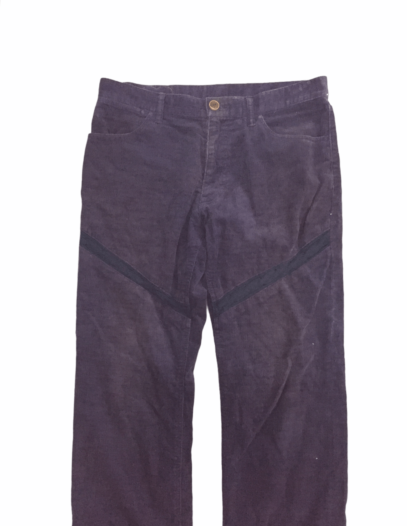 Number (N)ine SS03 Purple Corduroy knitted details Pants Size US 31 - 2 Thumbnail