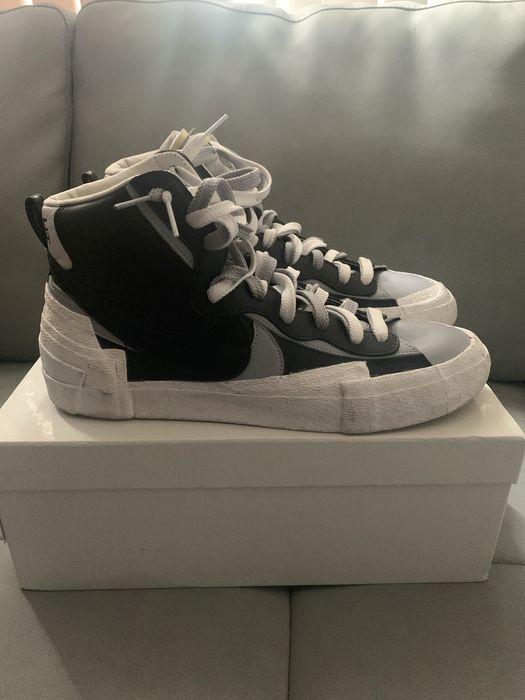 Nike Nike Blazer Mid Sacai Black and Grey | Grailed