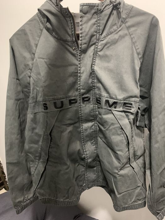 Supreme Overdyed twill hooded jacket | Grailed