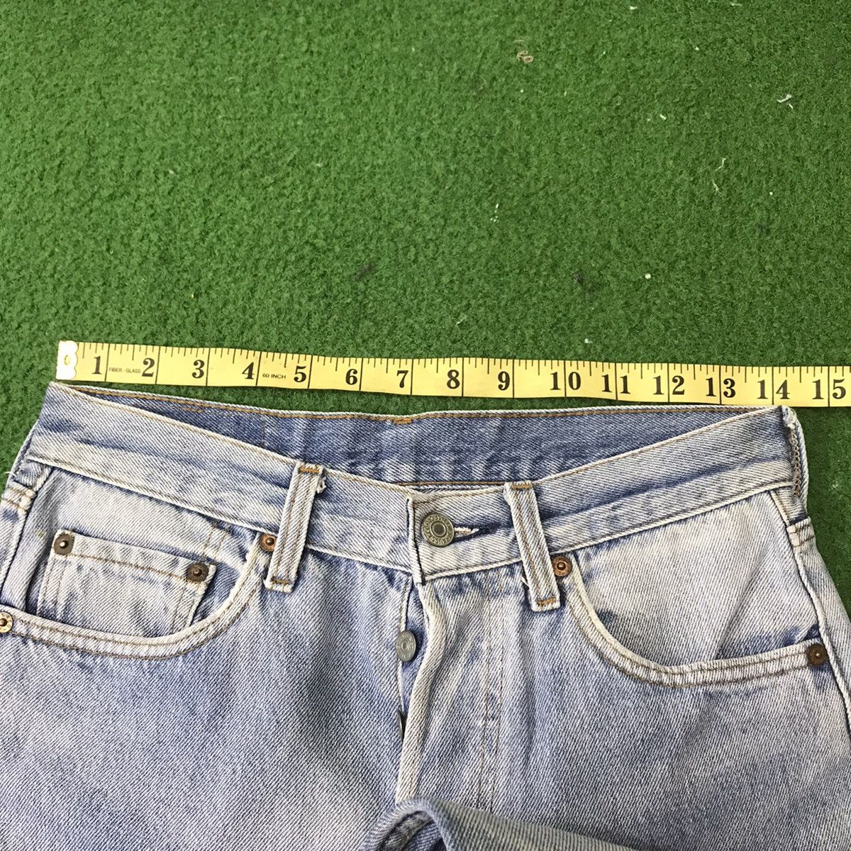 Levi's Vintage 80s Levis 501 Light Wash Nice Faded Made USA Size US 28 / EU 44 - 19 Thumbnail