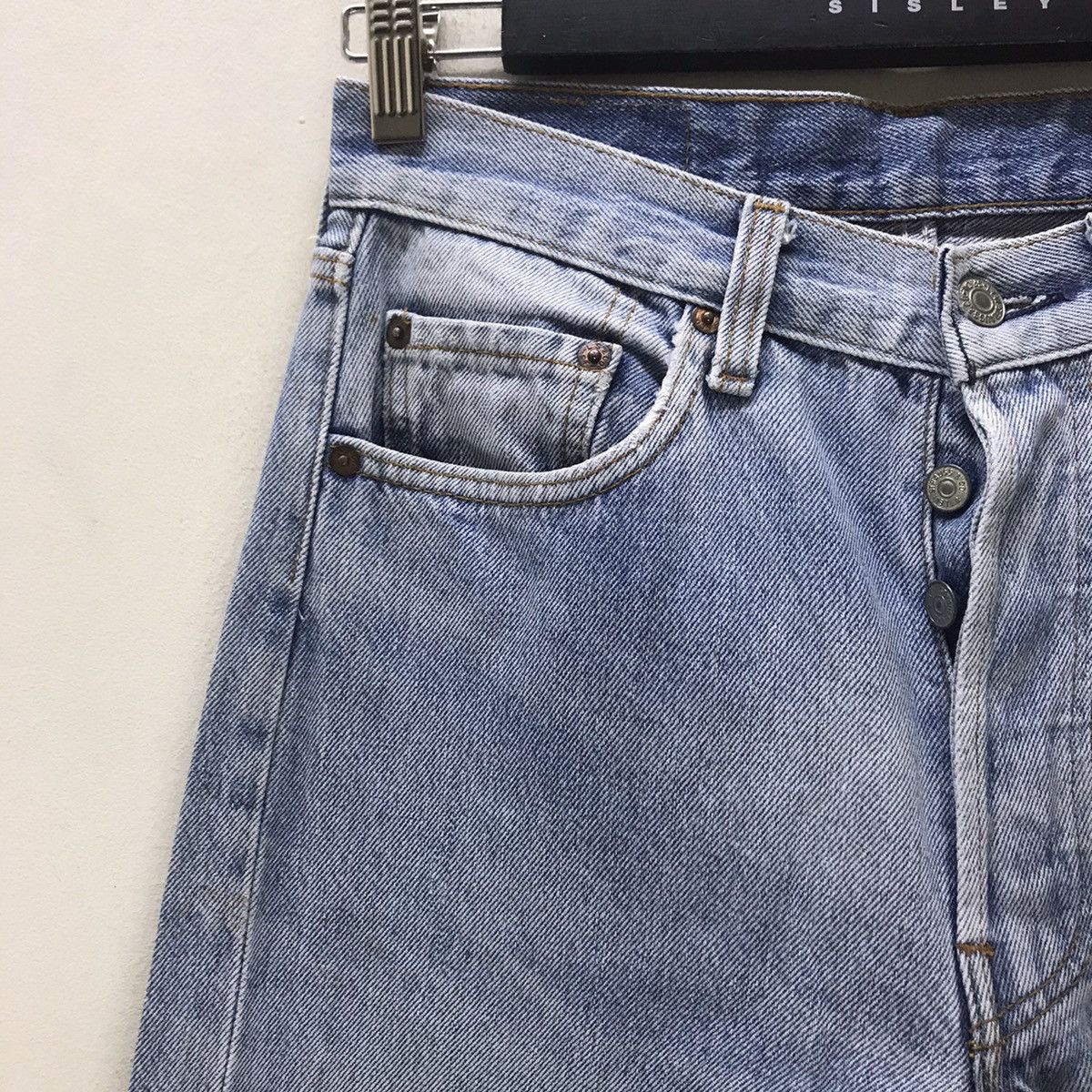 Levi's Vintage 80s Levis 501 Light Wash Nice Faded Made USA Size US 28 / EU 44 - 4 Thumbnail