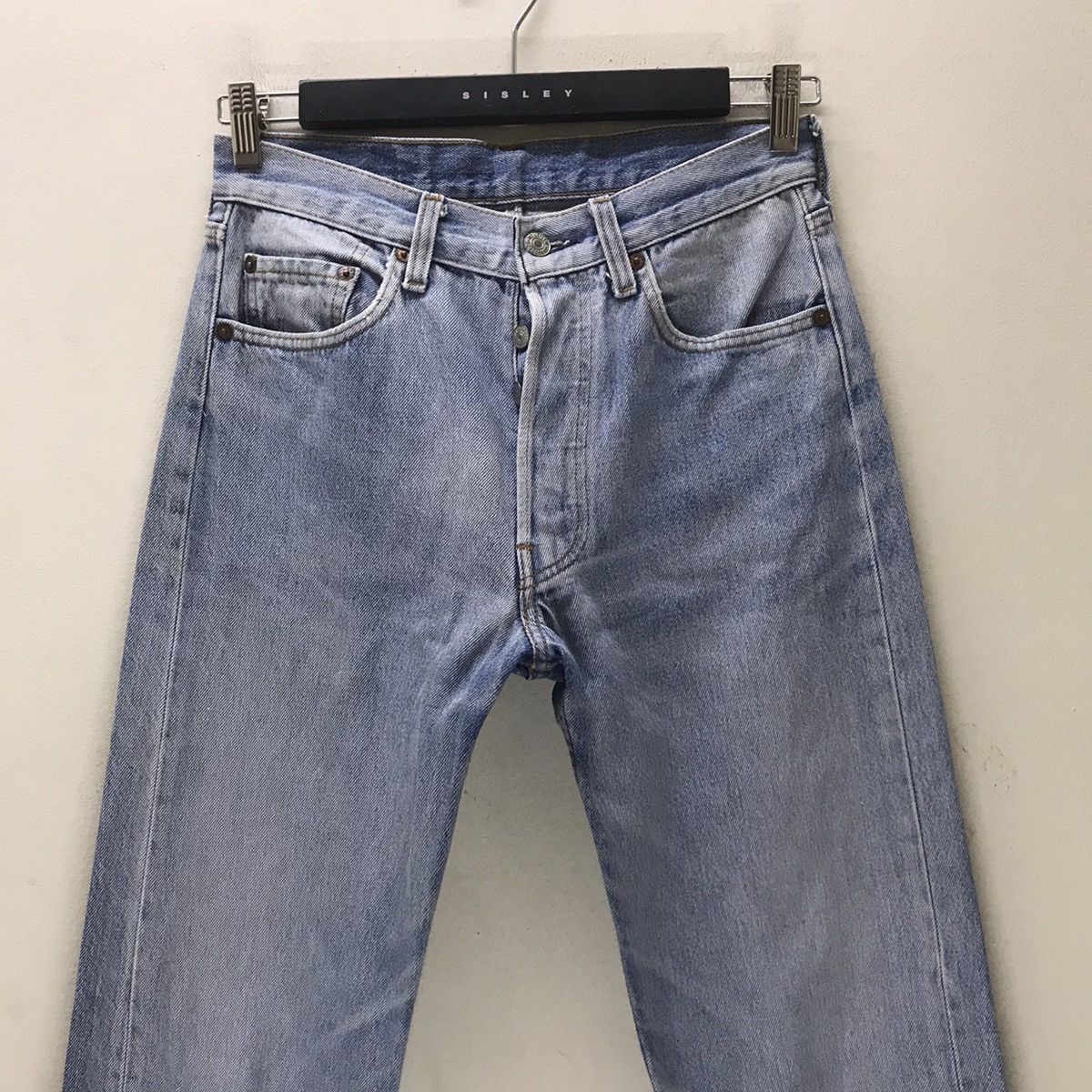Levi's Vintage 80s Levis 501 Light Wash Nice Faded Made USA Size US 28 / EU 44 - 3 Thumbnail