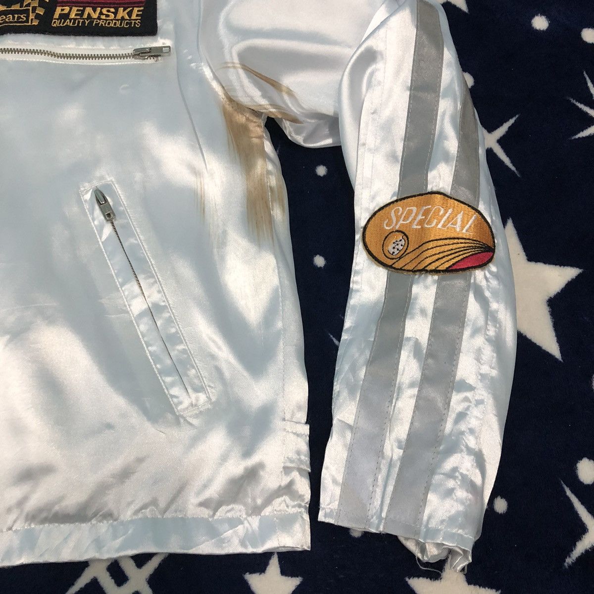Vintage Rare Vintage 80s Sear Racing Jacket Light Reflection Size US M / EU 48-50 / 2 - 3 Thumbnail