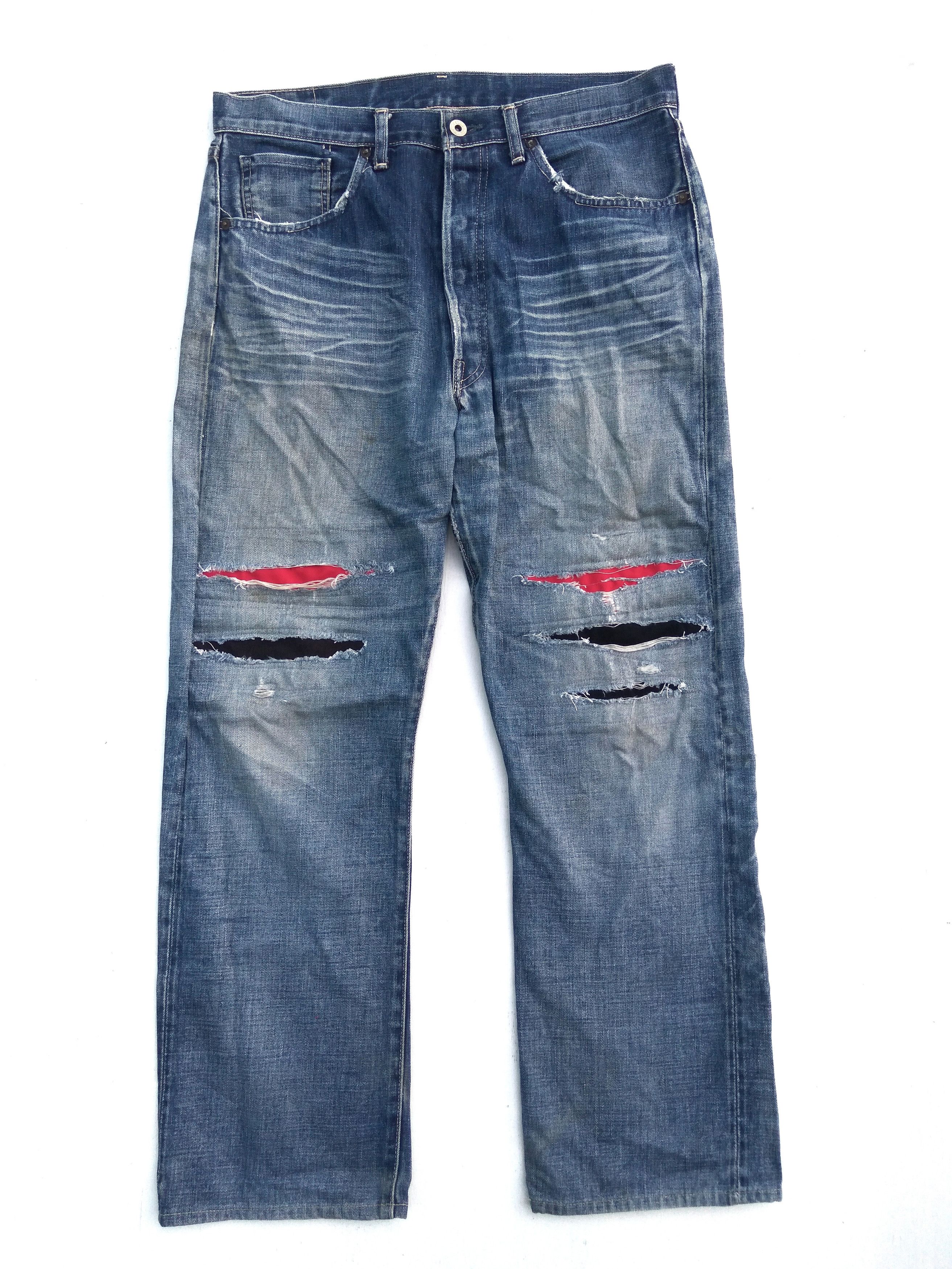 Levi's Vintage Levis 501 jeans big Capital E selvedge patchwork Size US 34 / EU 50 - 2 Thumbnail