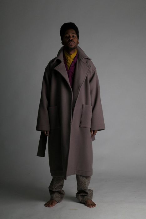 Japanese Brand Atha 19AW Double Melton Wool Maxi Coat | Grailed