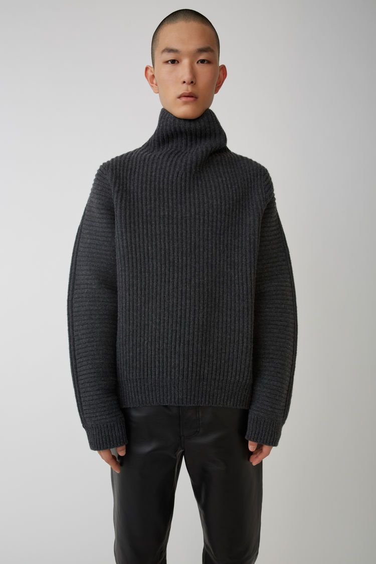 Acne Studios Acne Studios Nalle Oversized Knit Grey Grailed