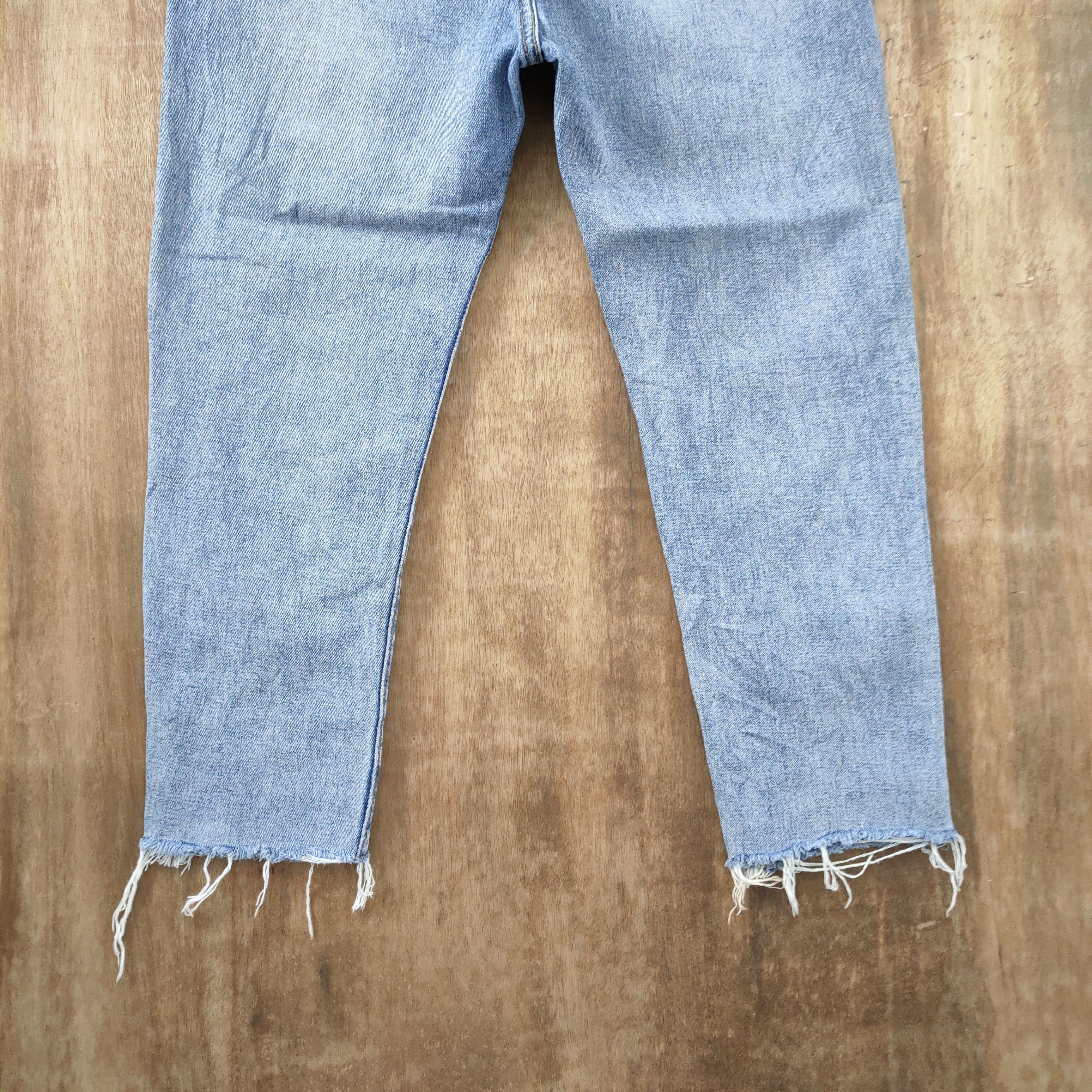 Japanese Brand × StraightFaded FADED/ DISTRESSED DENIM JEANS PANTS Size US 30 / EU 46 - 7 Thumbnail