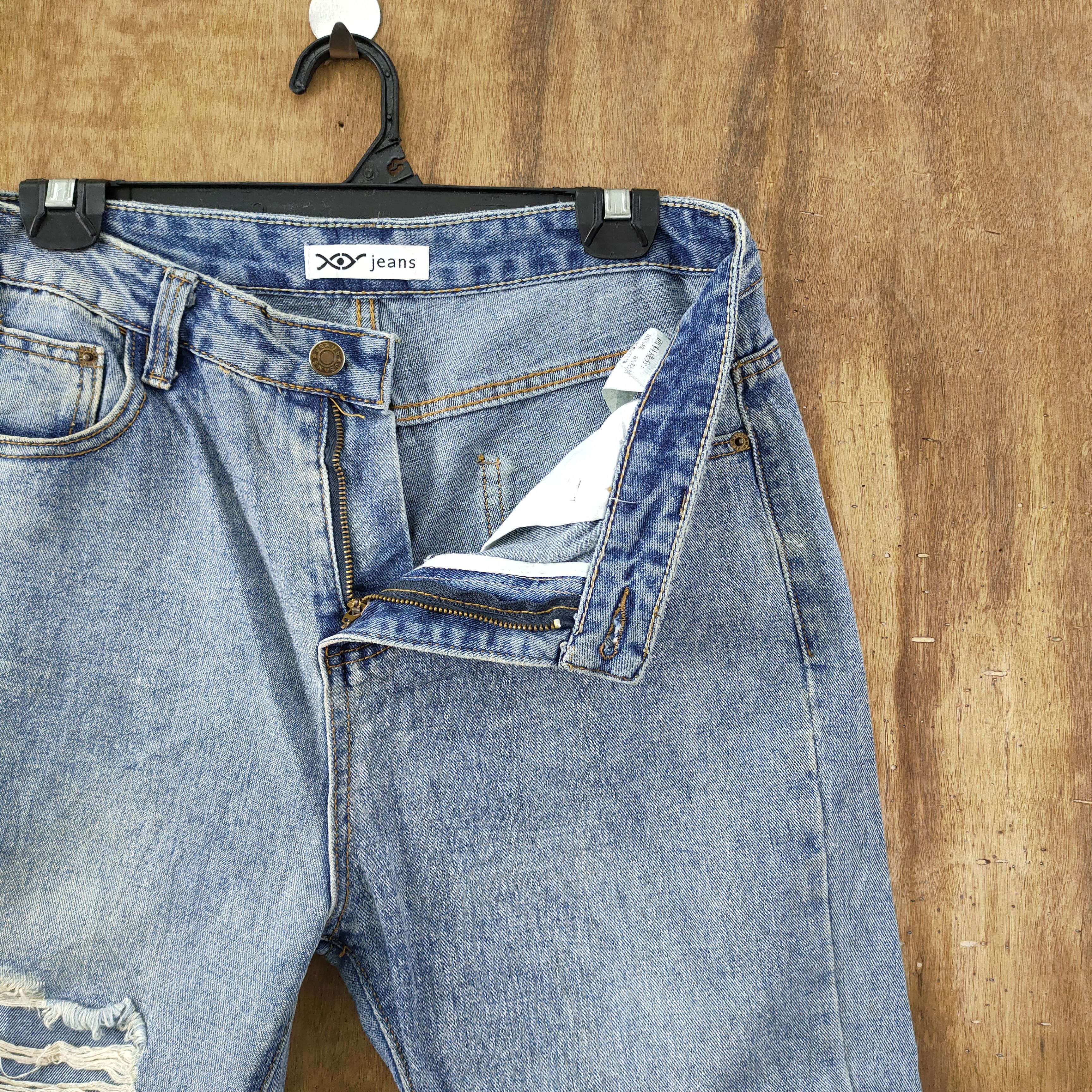 Japanese Brand × StraightFaded FADED/ DISTRESSED DENIM JEANS PANTS Size US 30 / EU 46 - 8 Thumbnail
