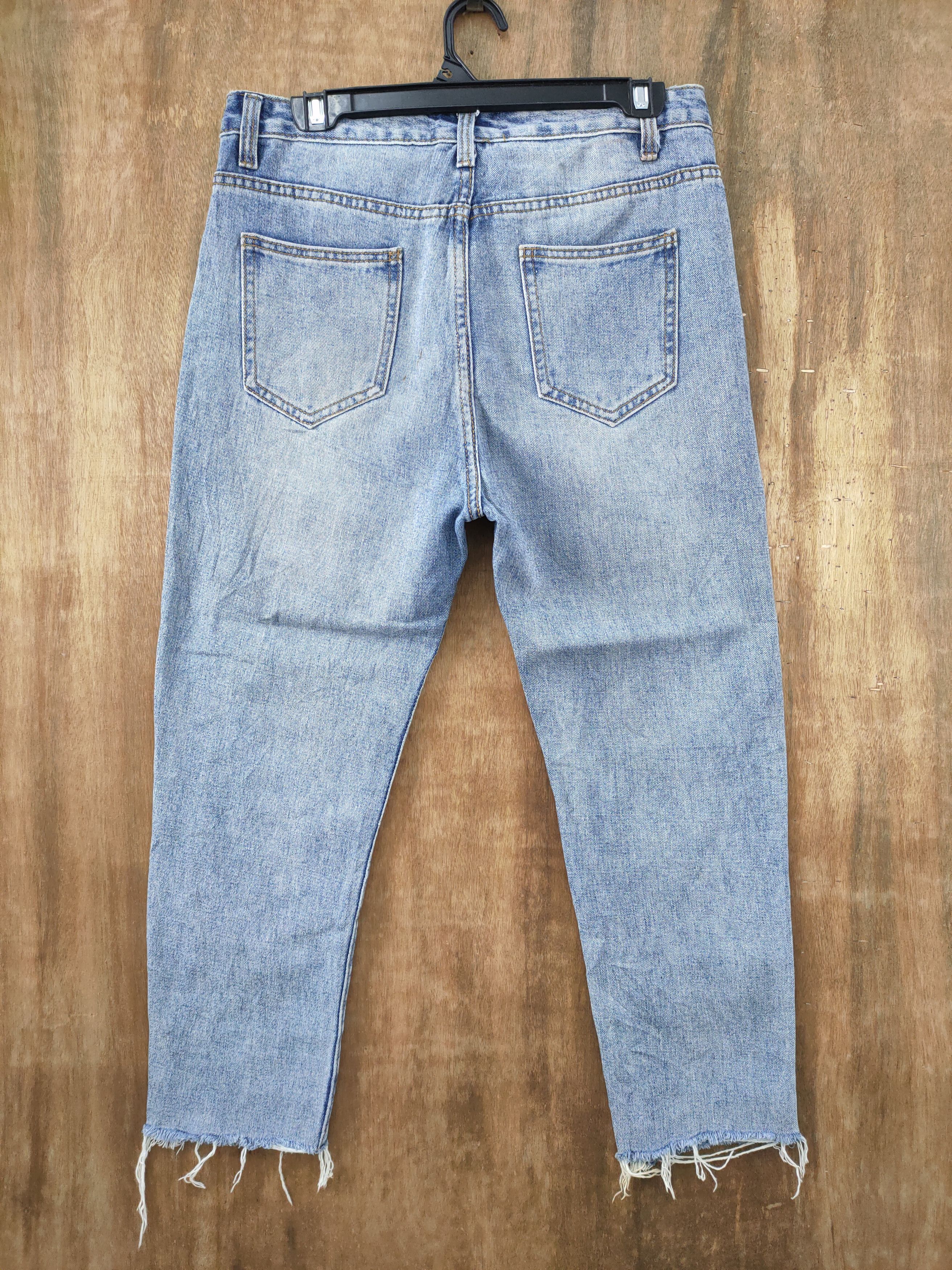 Japanese Brand × StraightFaded FADED/ DISTRESSED DENIM JEANS PANTS Size US 30 / EU 46 - 5 Thumbnail