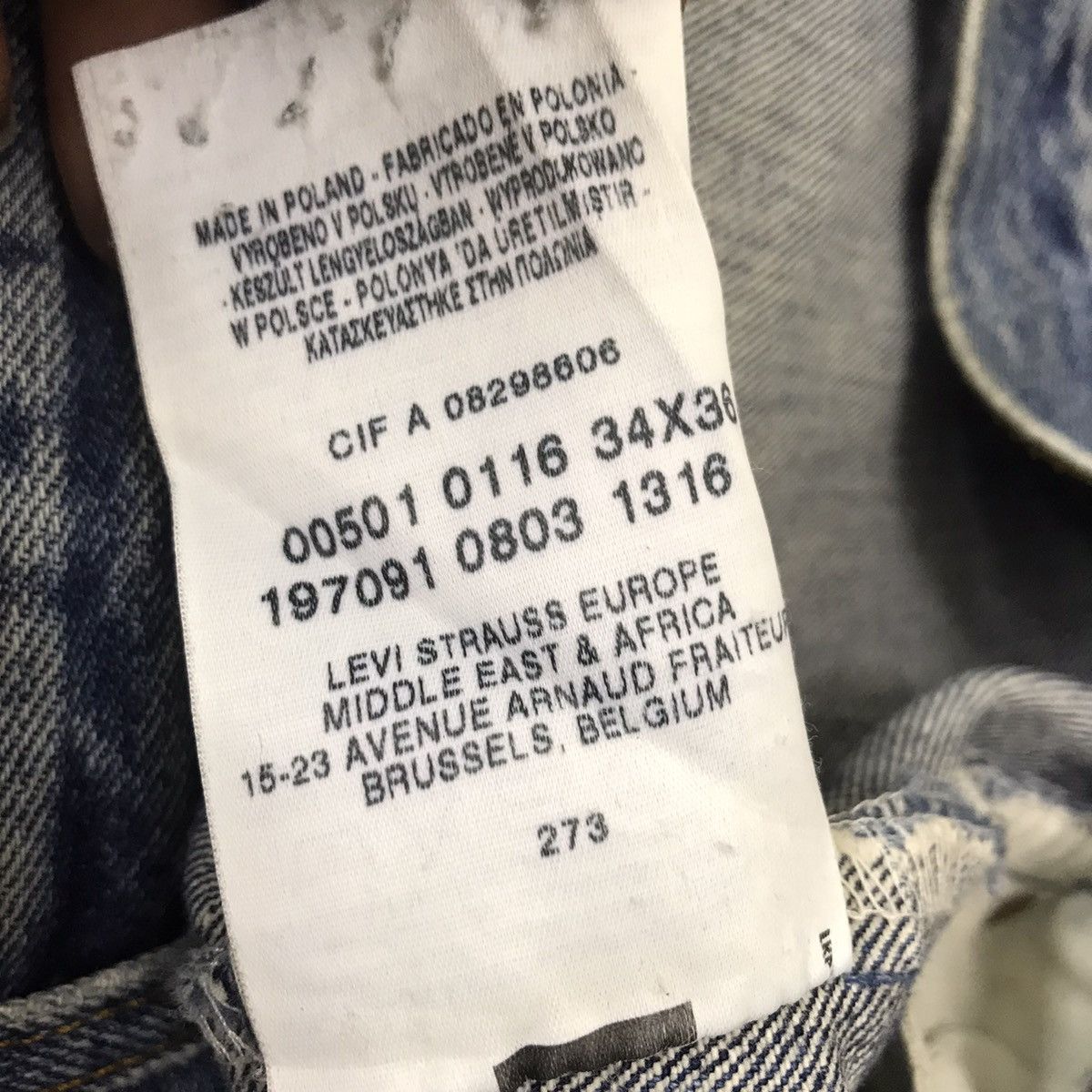 Levi's Vintage Levis 501 Lightwash Jeans Nice Faded Size US 34 / EU 50 - 20 Thumbnail