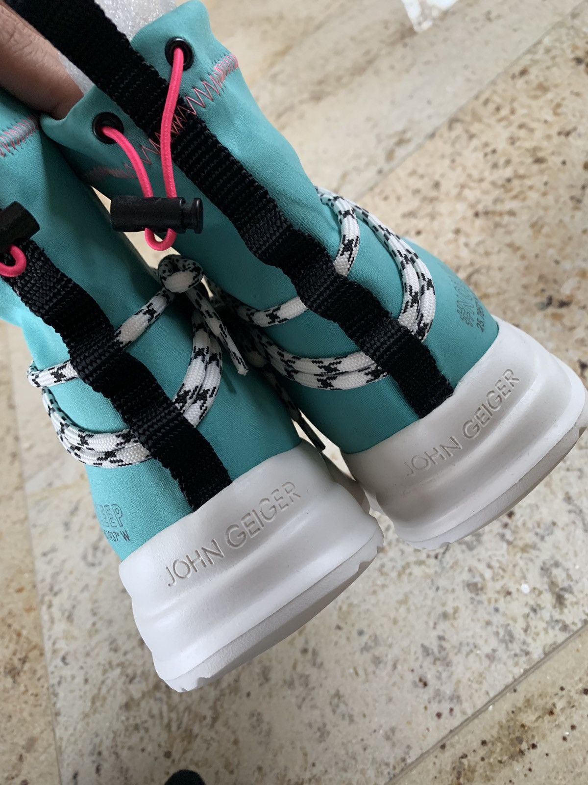 John Geiger John Geiger High Top Runner in Turquoise Size US 11 / EU 44 - 15 Thumbnail