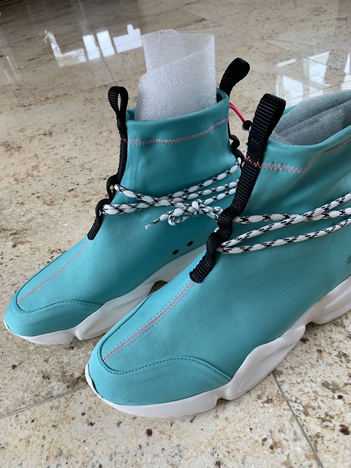 John Geiger John Geiger High Top Runner in Turquoise Size US 11 / EU 44 - 8 Thumbnail