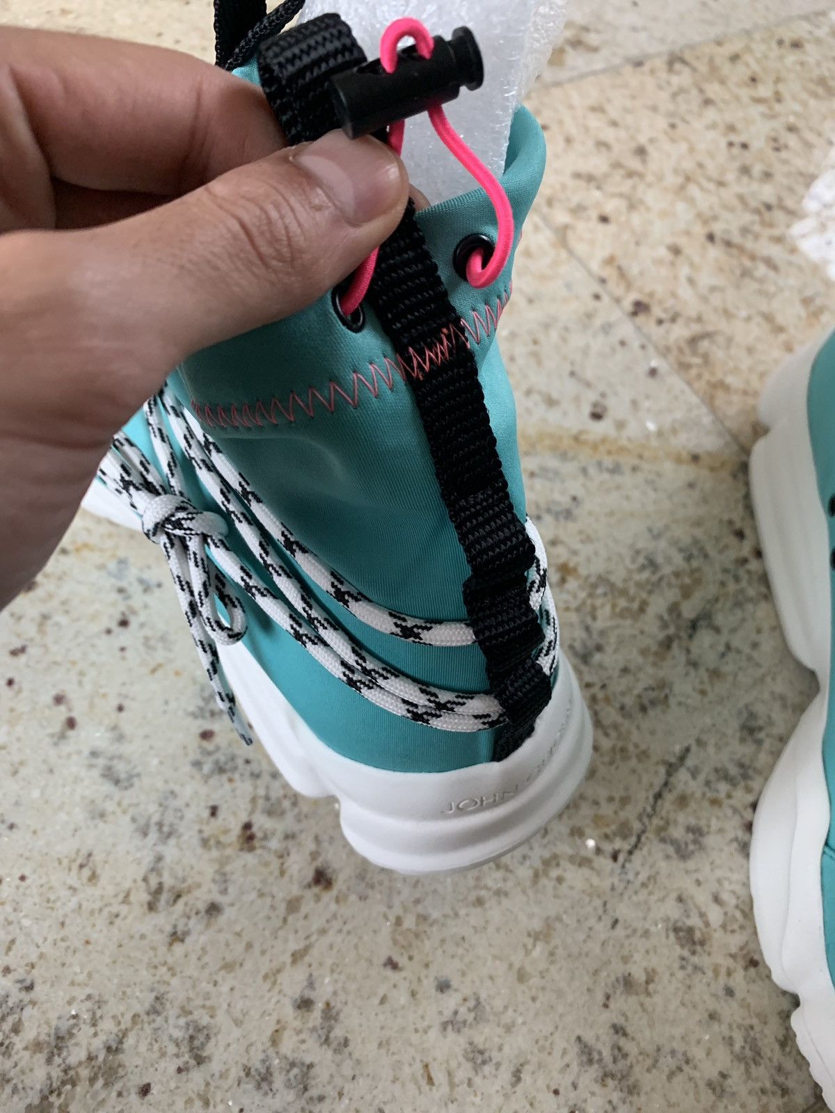 John Geiger John Geiger High Top Runner in Turquoise Size US 11 / EU 44 - 14 Thumbnail