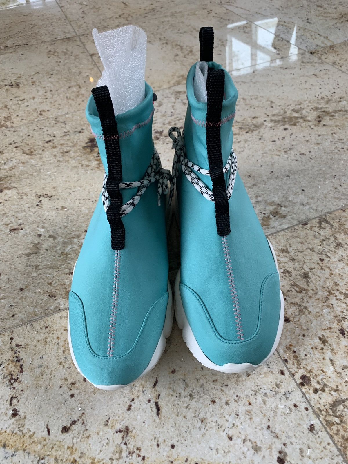 John Geiger John Geiger High Top Runner in Turquoise Size US 11 / EU 44 - 4 Thumbnail