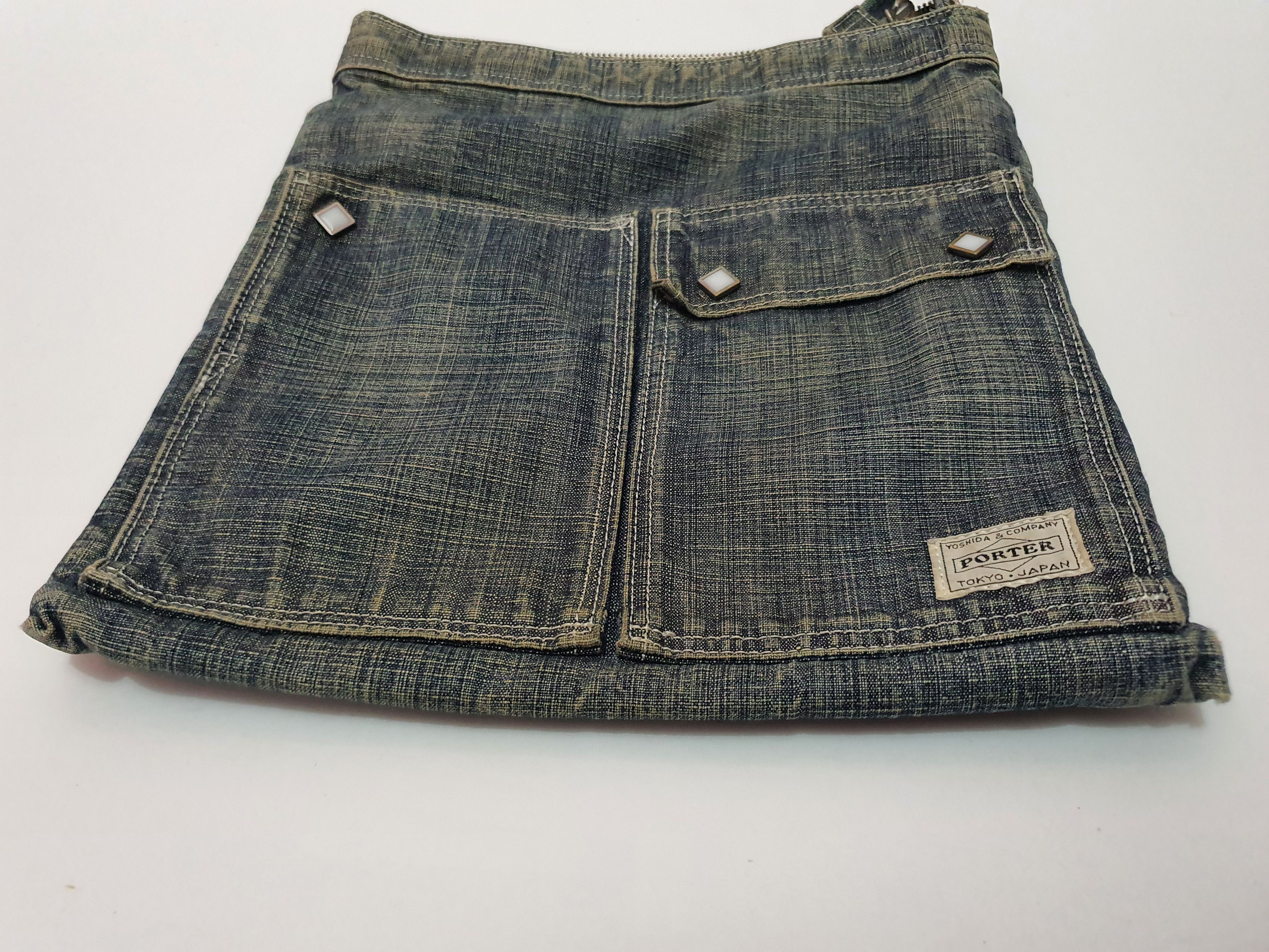 Porter PORTER Japan Denim Sling Bag. (Original) Size ONE SIZE - 5 Thumbnail