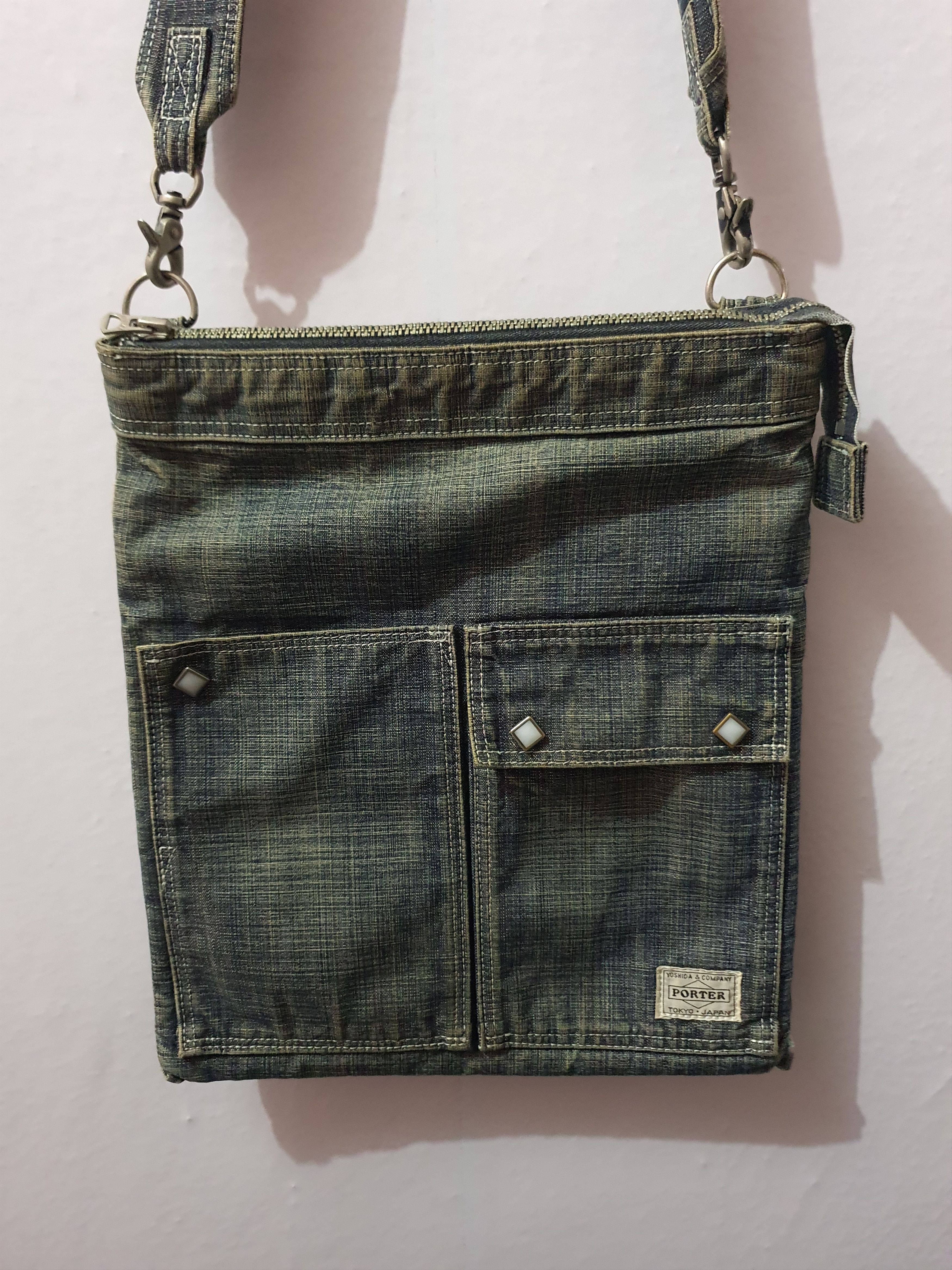 Porter PORTER Japan Denim Sling Bag. (Original) Size ONE SIZE - 1 Thumbnail