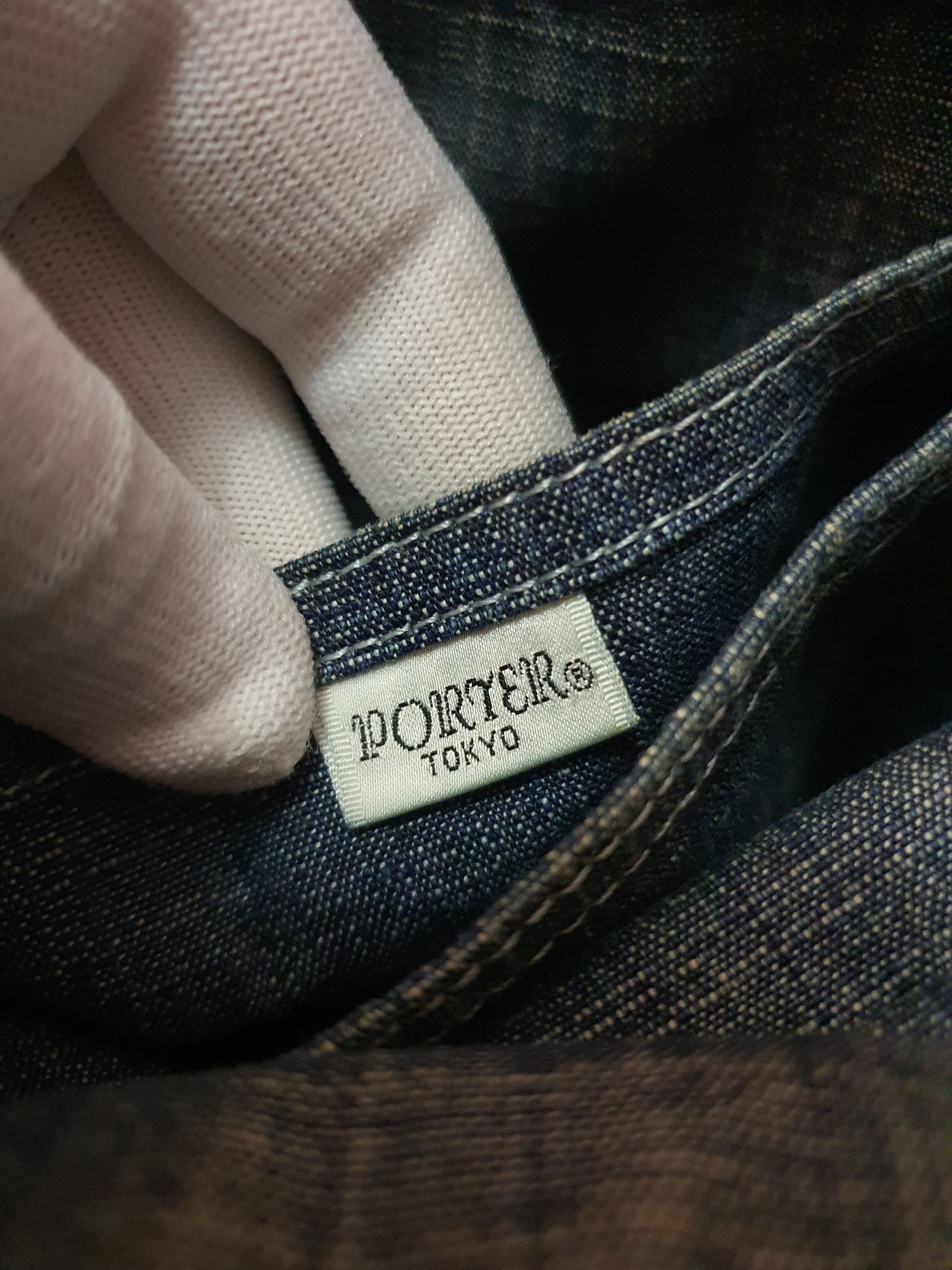 Porter PORTER Japan Denim Sling Bag. (Original) Size ONE SIZE - 9 Thumbnail