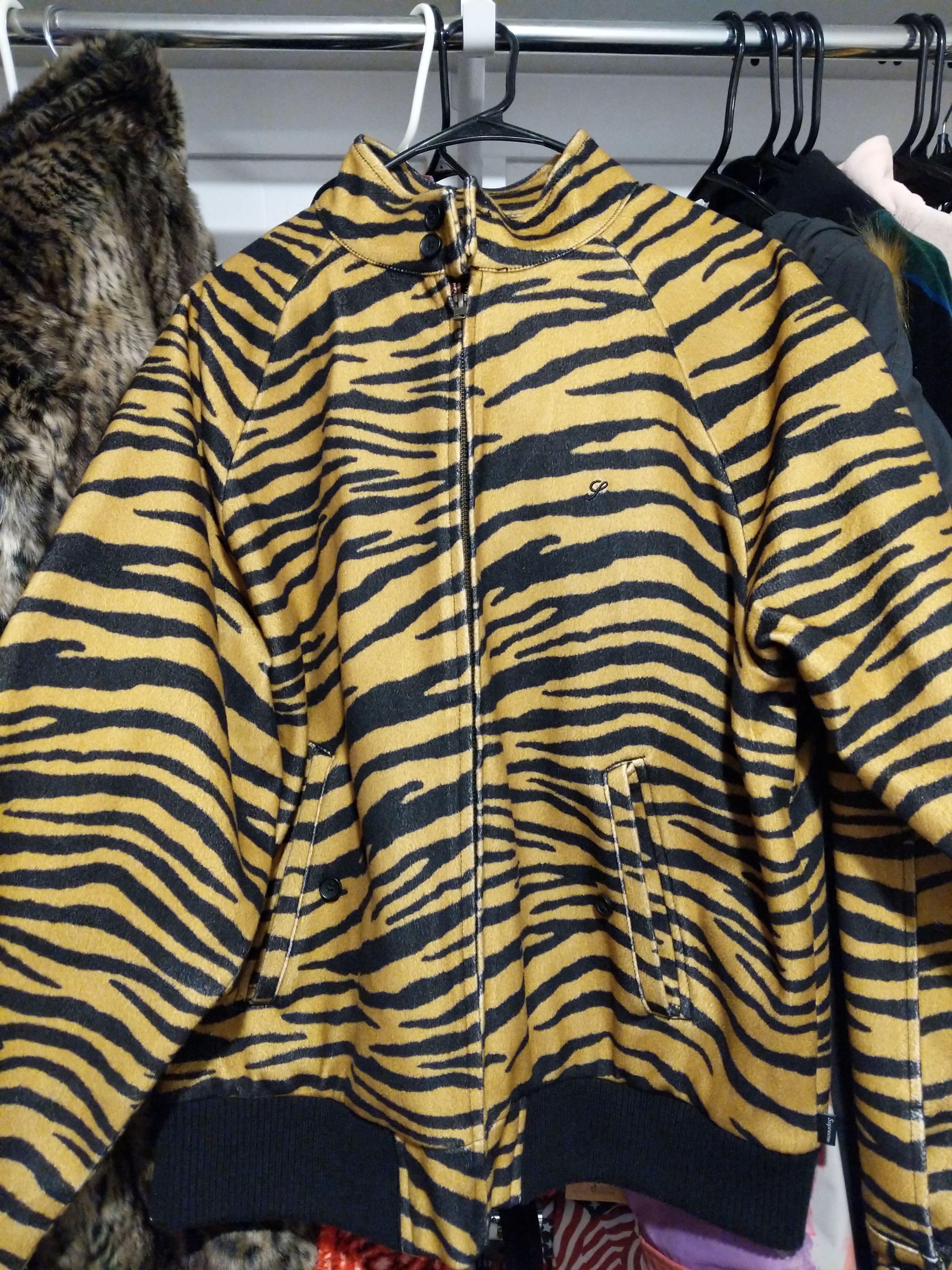 Supreme Supreme Wool Harrington Jacket Tiger Stripe | Grailed