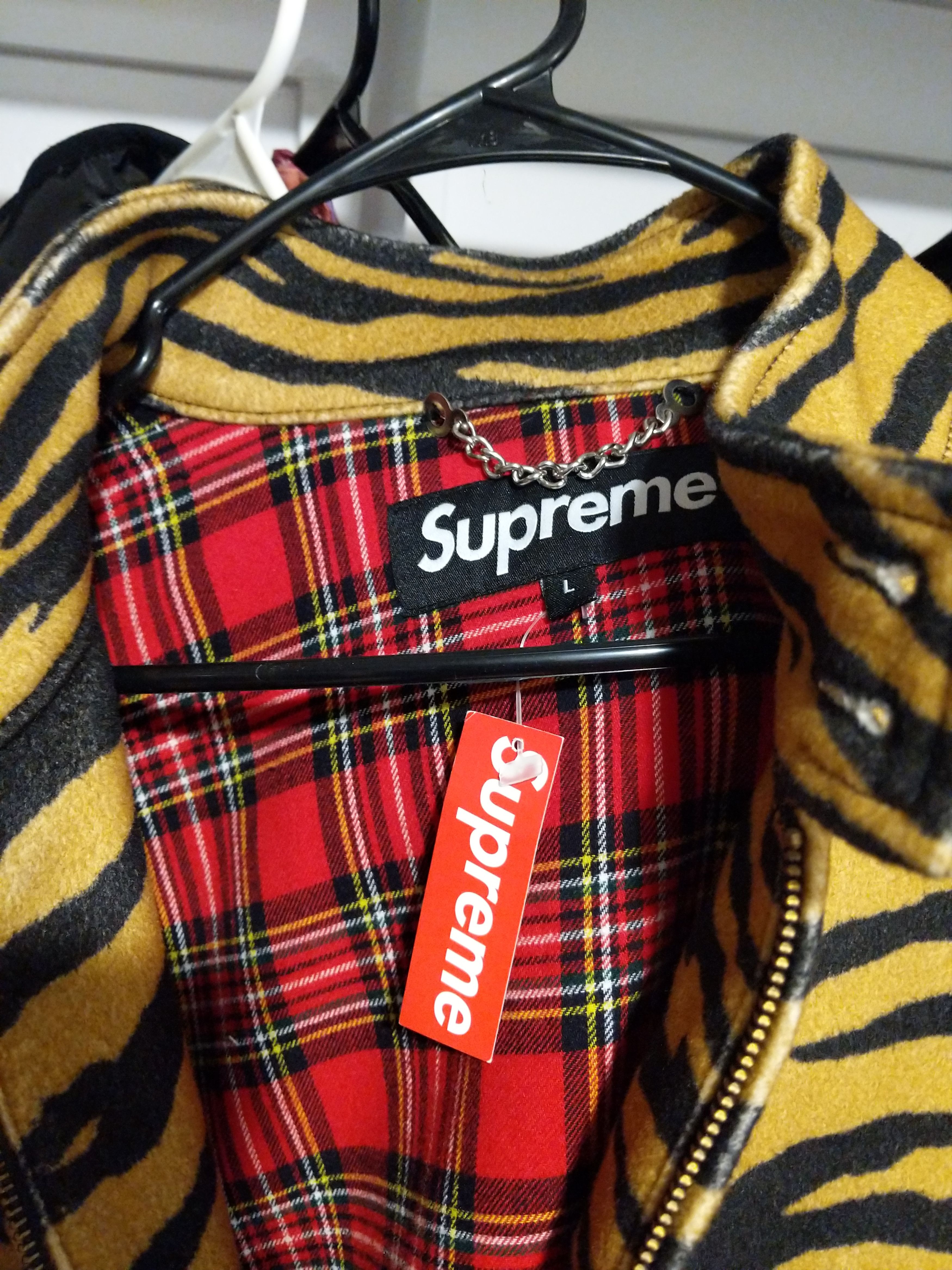 Supreme Supreme Wool Harrington Jacket Tiger Stripe | Grailed