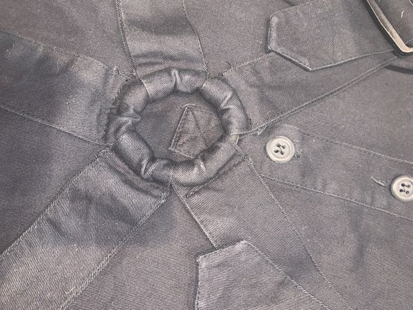 Vivienne Westwood Punk Black Cotton Bondage 'Parachute' Shirt