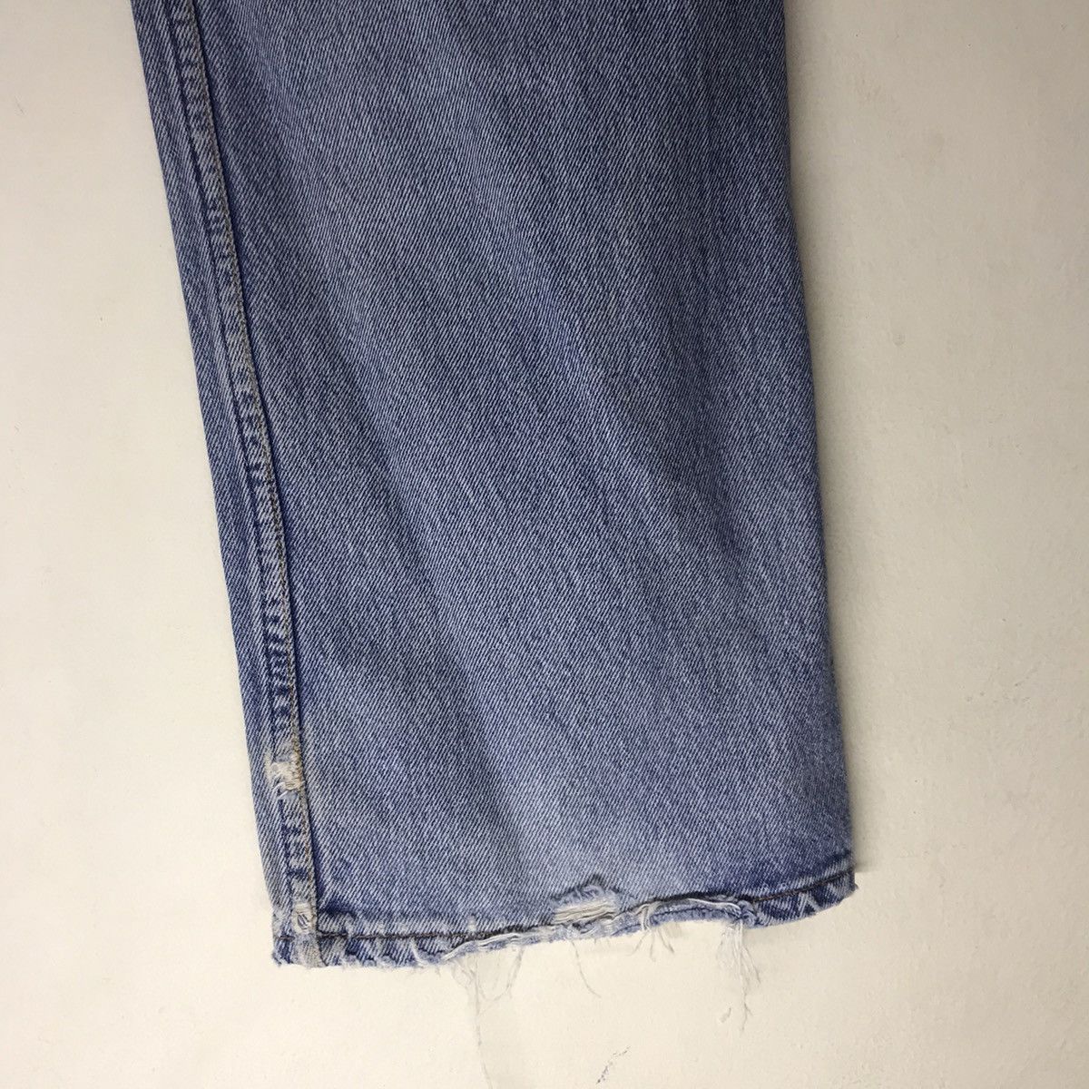 Levi's Vintage 90s Levis 501 Distressed Denim Jeans Patchwork Size US 35 - 17 Thumbnail
