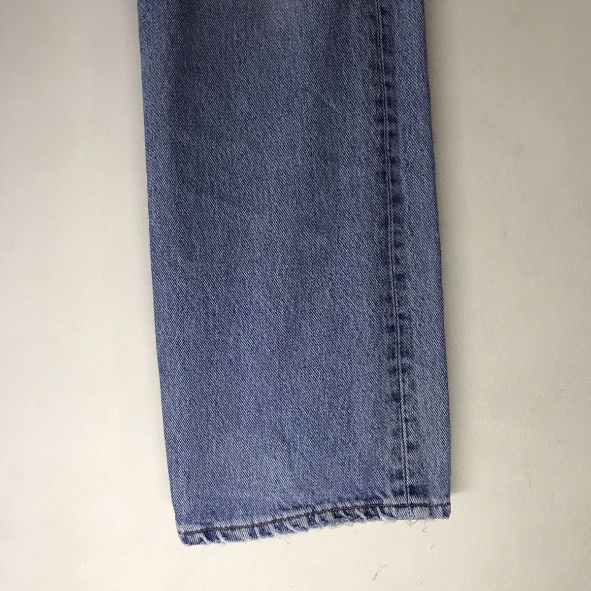 Levi's Vintage 90s Levis 501 Distressed Denim Jeans Patchwork Size US 35 - 9 Thumbnail