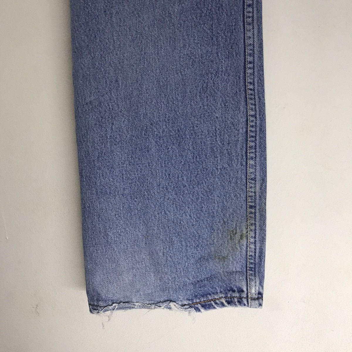 Levi's Vintage 90s Levis 501 Distressed Denim Jeans Patchwork Size US 35 - 16 Thumbnail