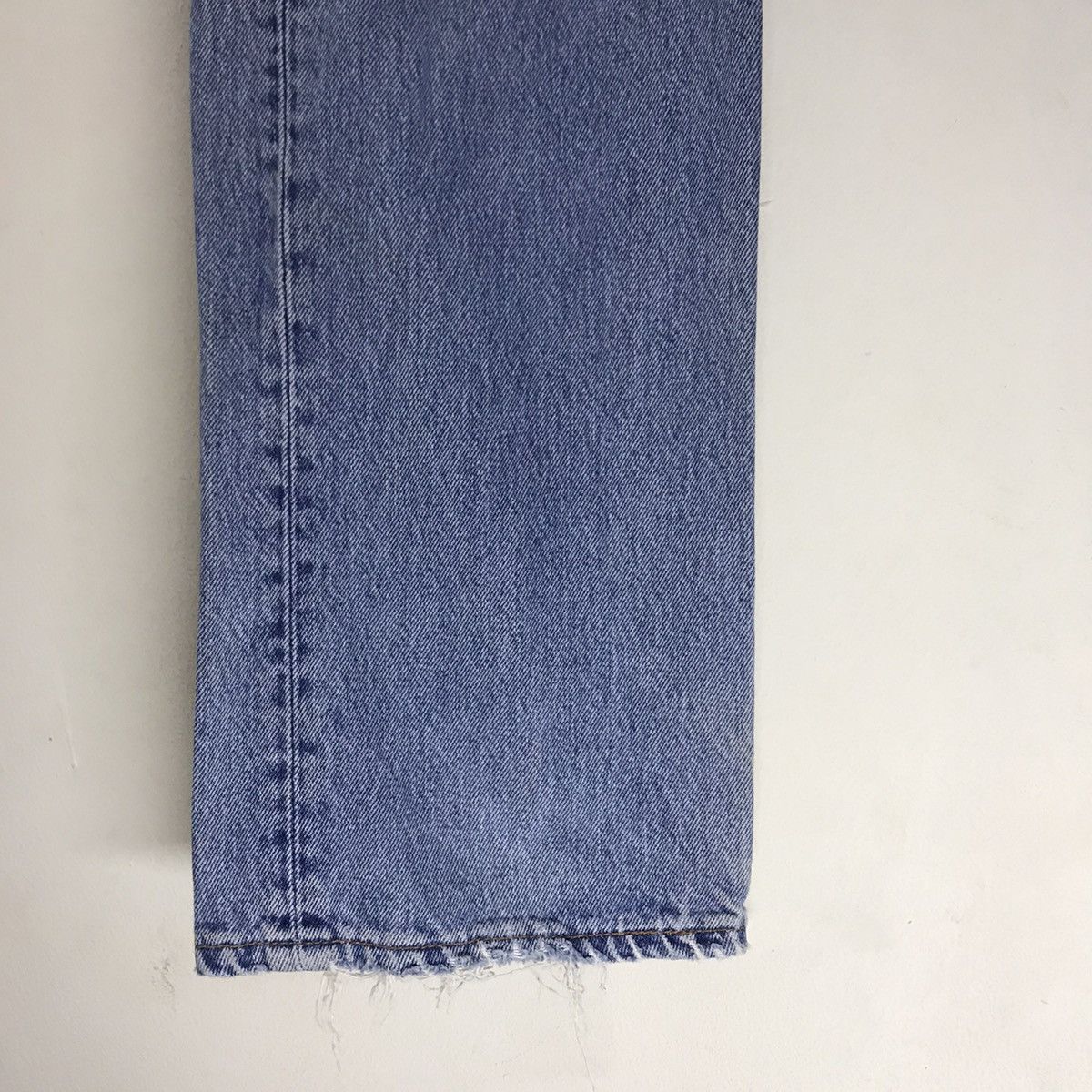 Levi's Vintage 90s Levis 501 Distressed Denim Jeans Patchwork Size US 35 - 8 Thumbnail