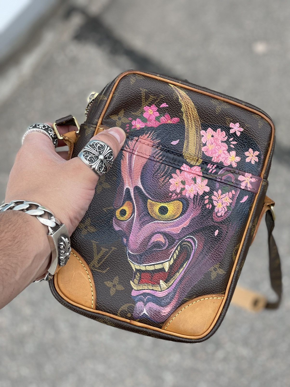 Louis Vuitton monogram custom vintage bag