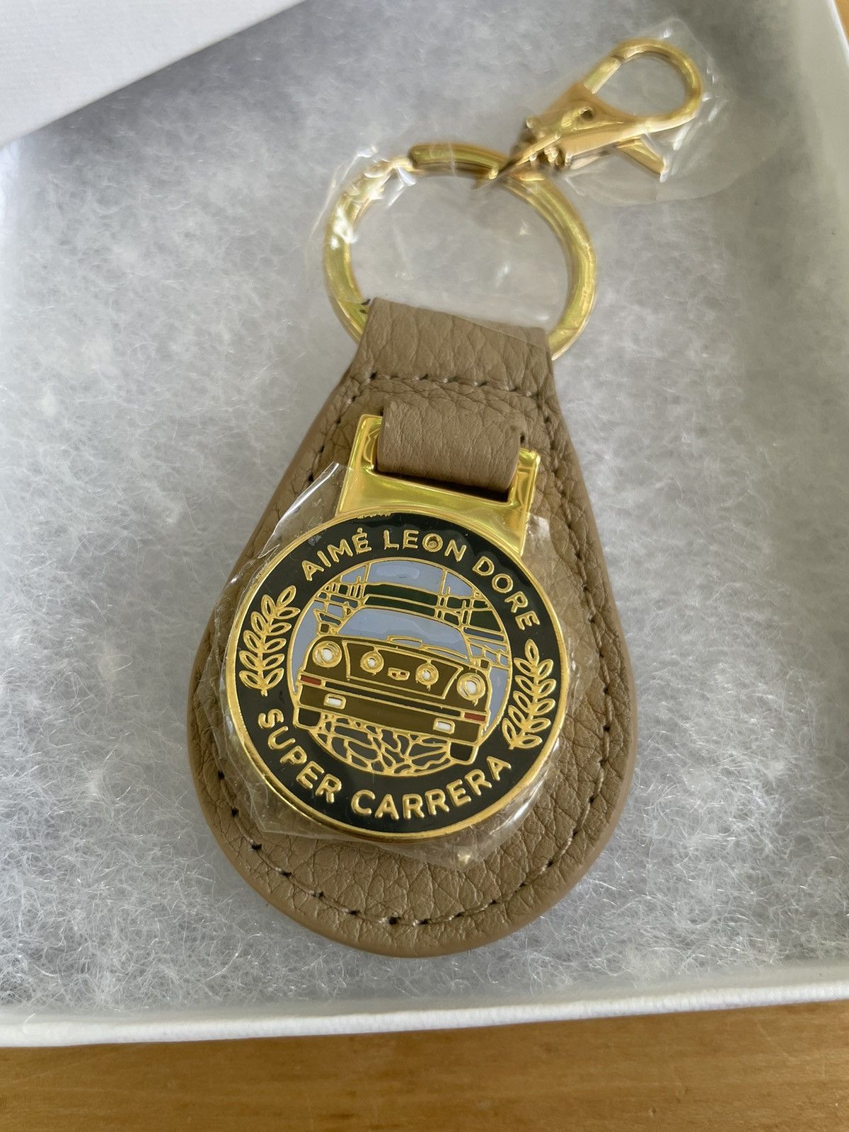 Aimé Leon Dore Leather Key Fob - Brown Keychains