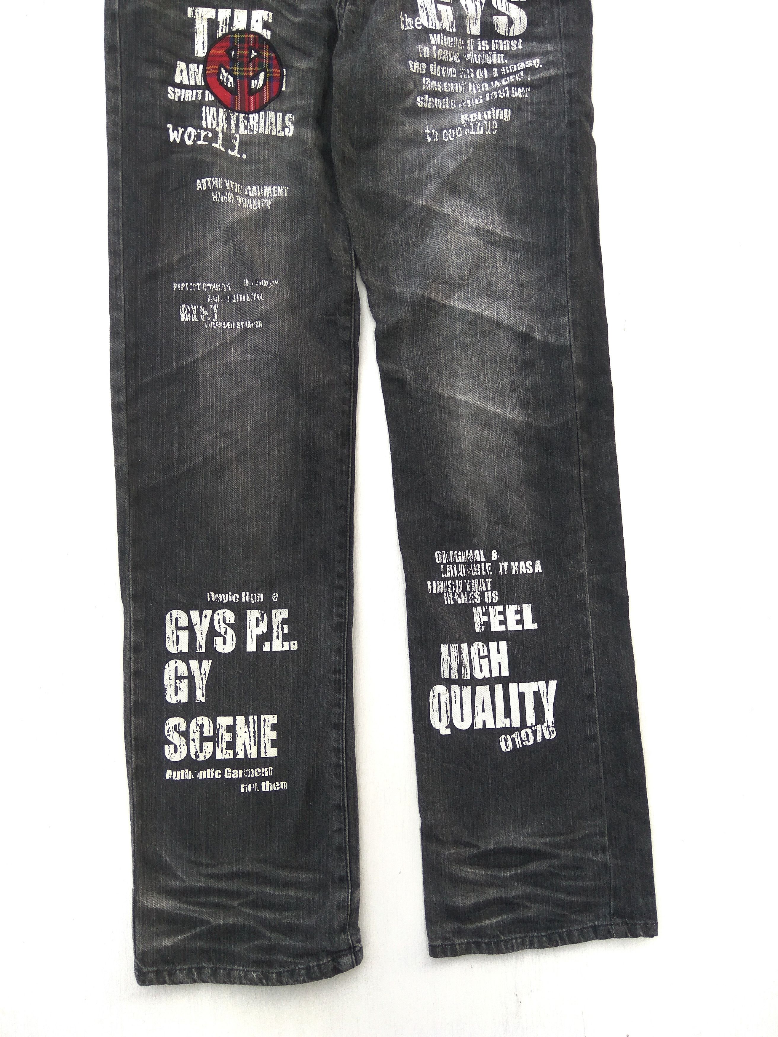 Seditionaries Japanese Designer GYS JEANS patchwork design Size US 29 - 3 Thumbnail