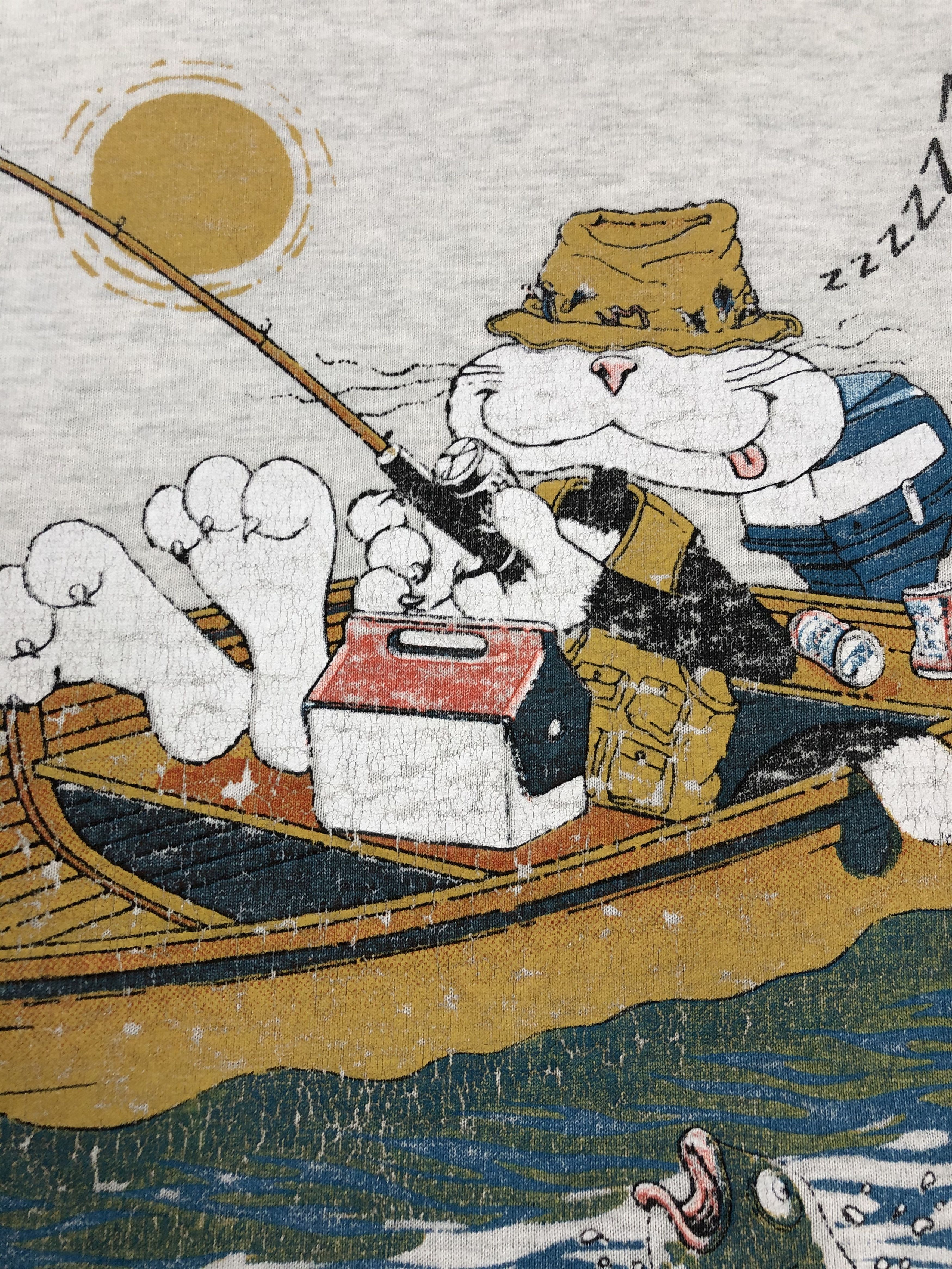 Vintage Vintage 90s Cat Fishing (New York Harley Harlequin) Size US XL / EU 56 / 4 - 3 Thumbnail