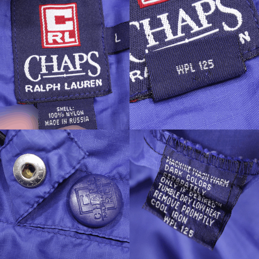 Chaps Ralph Lauren 90S Big Logo Nylon Anorak Jacket Vintage Size US L / EU 52-54 / 3 - 11 Thumbnail