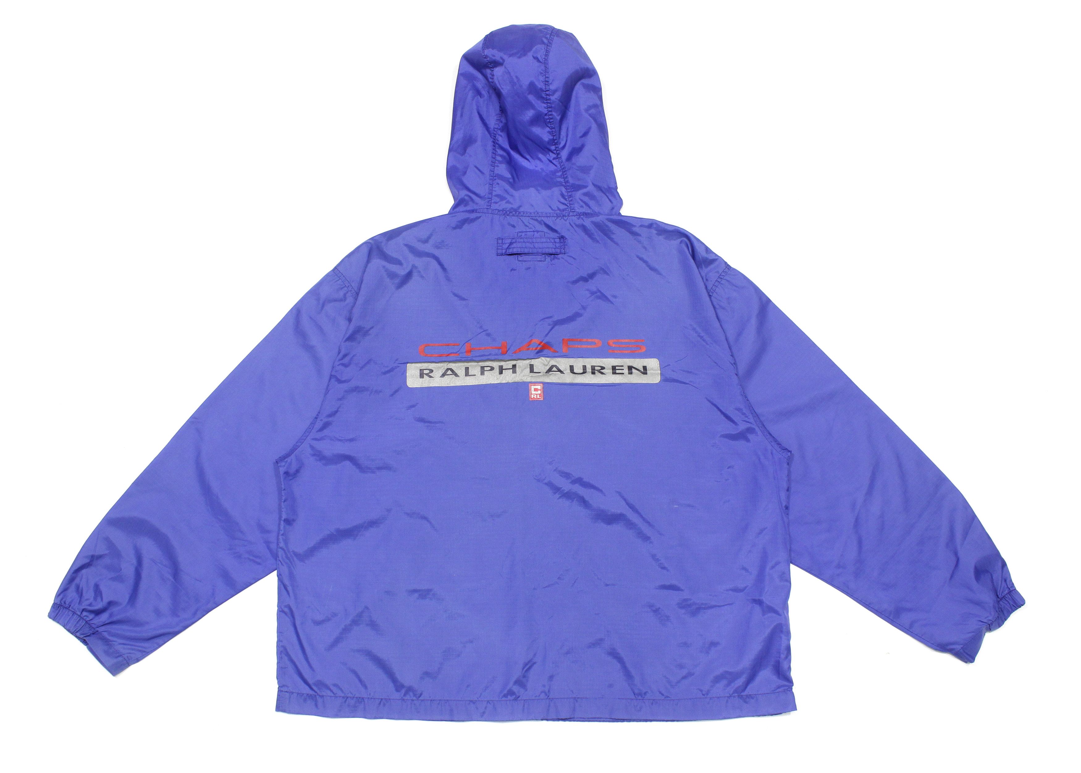 Chaps Ralph Lauren 90S Big Logo Nylon Anorak Jacket Vintage Size US L / EU 52-54 / 3 - 1 Thumbnail