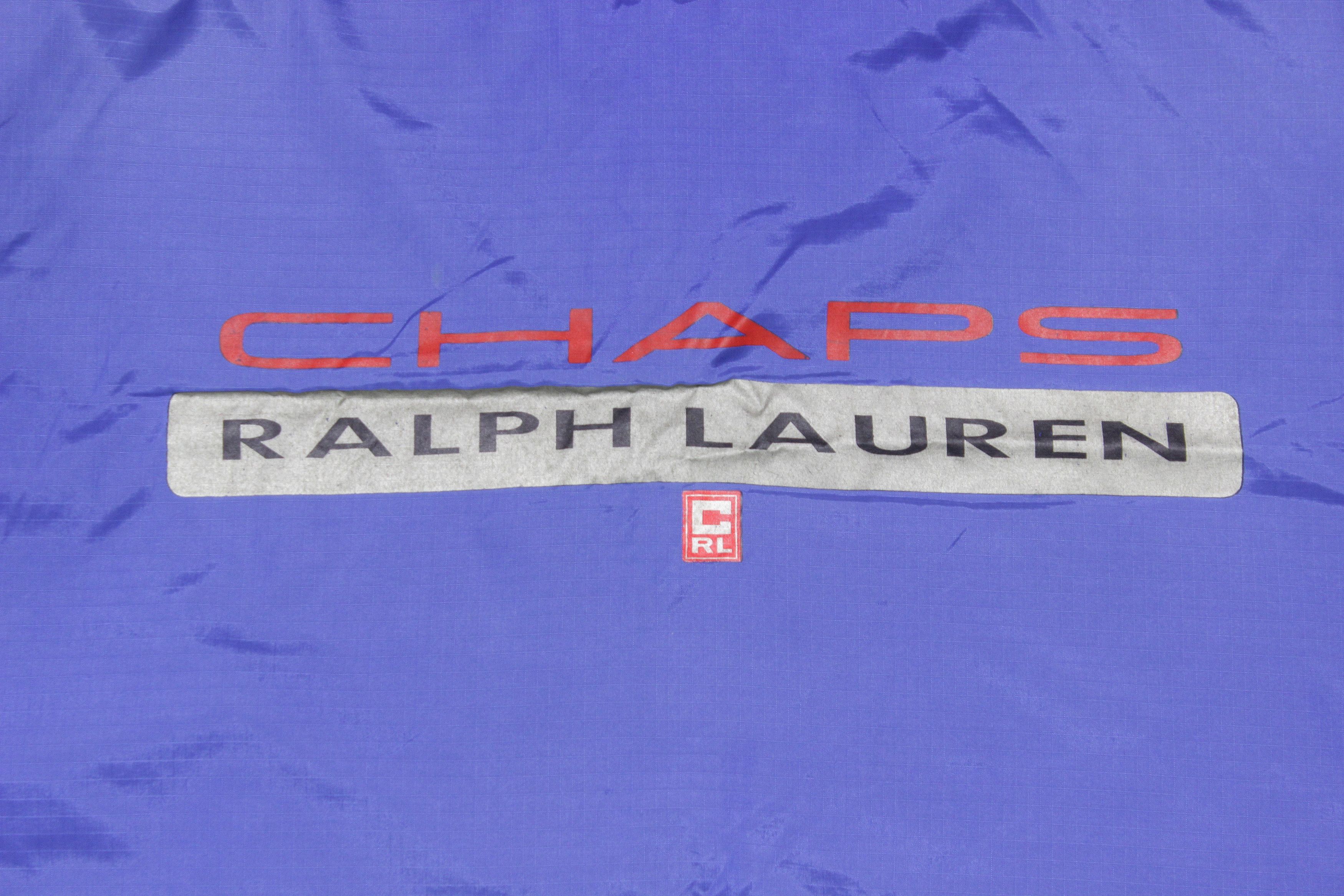 Chaps Ralph Lauren 90S Big Logo Nylon Anorak Jacket Vintage Size US L / EU 52-54 / 3 - 3 Thumbnail