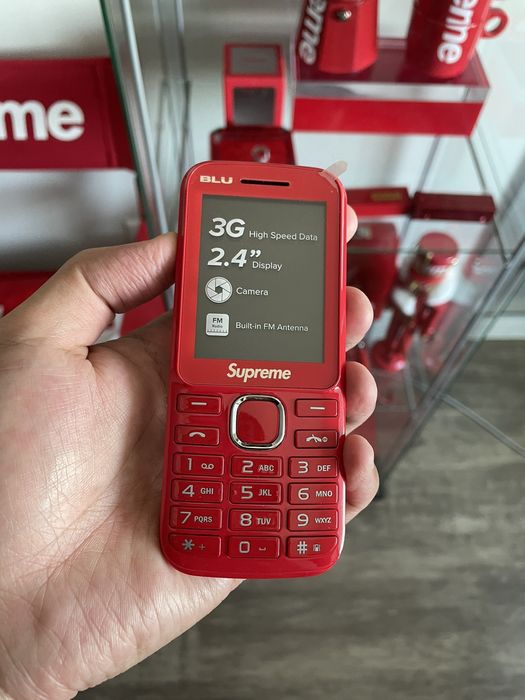 Supreme red hot sale burner phone