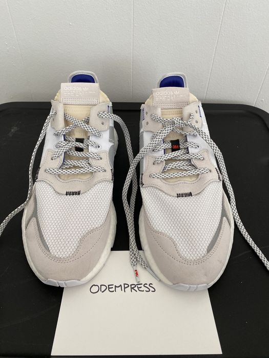 Adidas nite jogger 3m on sale white