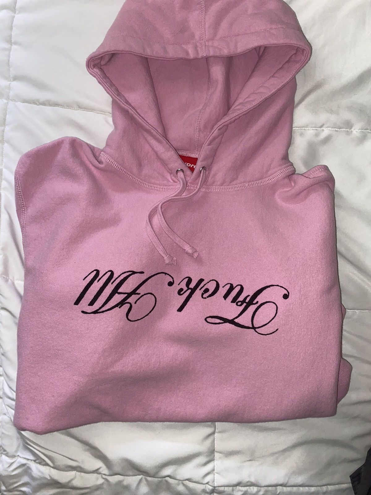 Supreme Supreme Jamie Reid Fuck All Hooded Sweatshirt Pink | Grailed