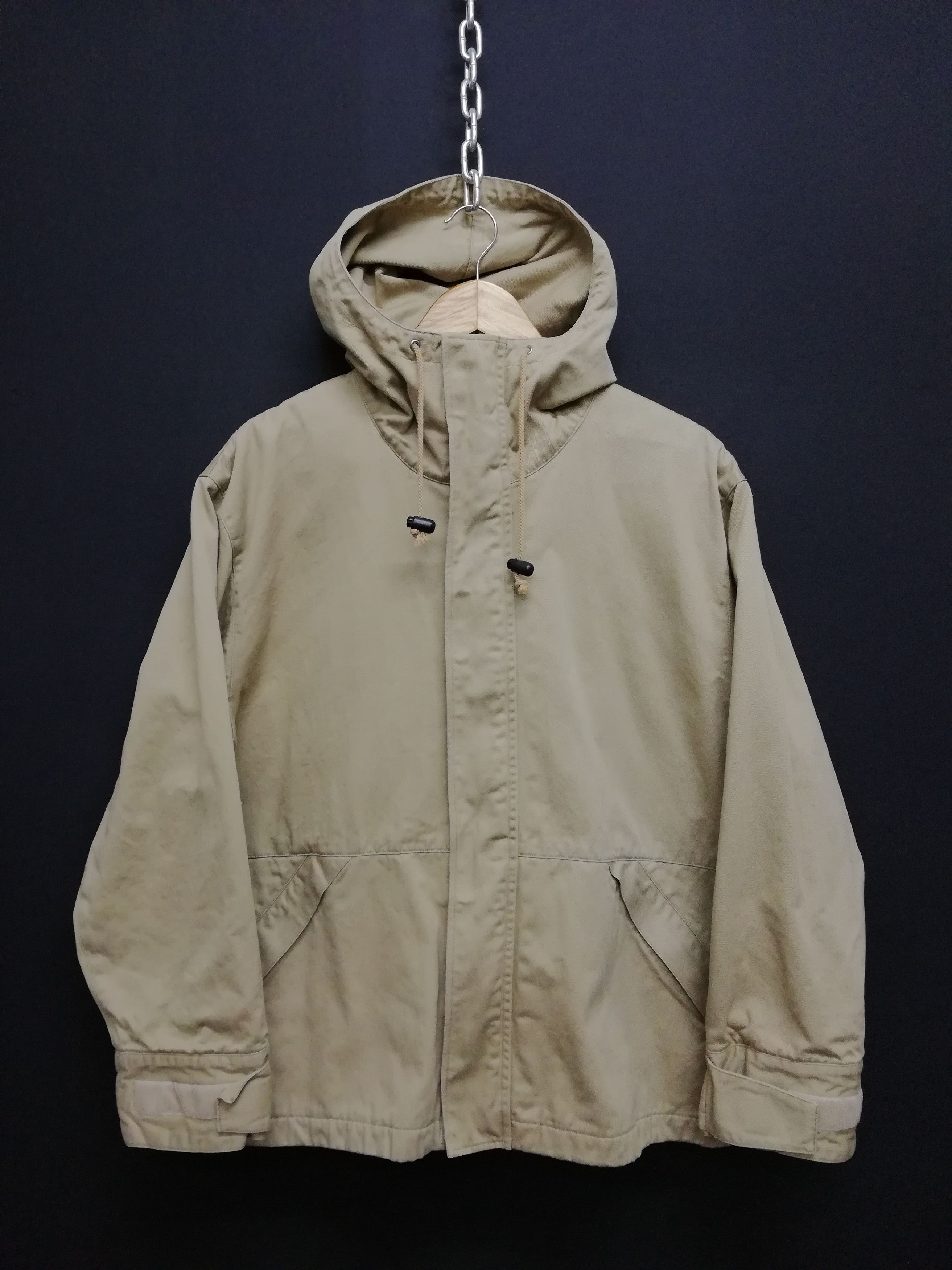 Beams Plus Beams Hoodie Khaki Zipper Jacket | Grailed