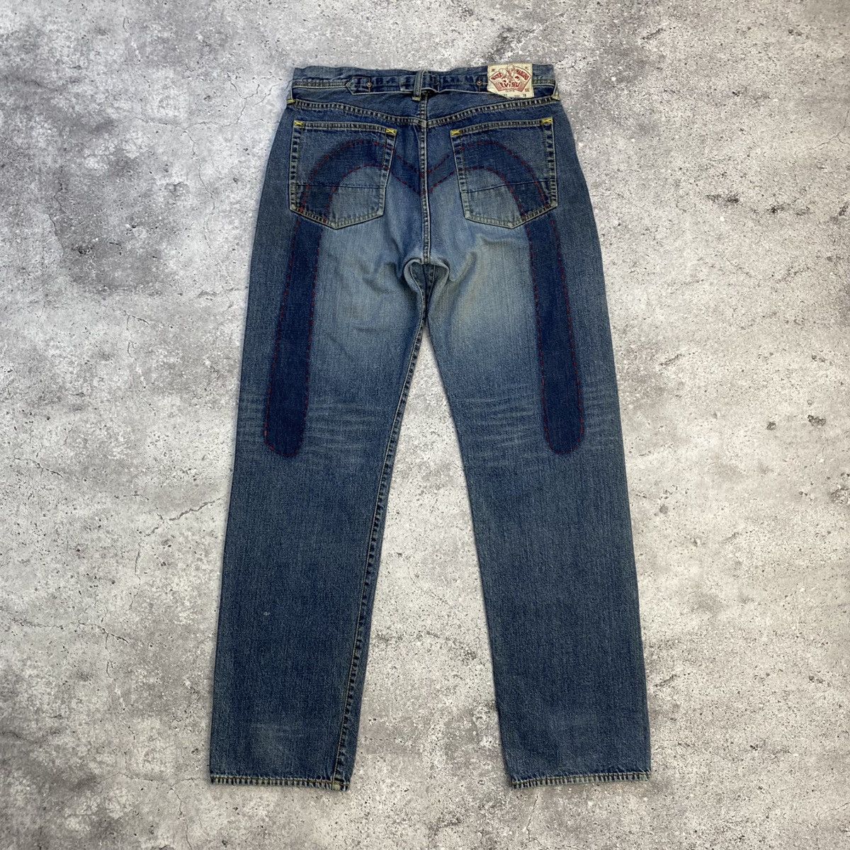 Evisu Evisu Water Margins Seagull Daicock Big Logo Jeans Pants | Grailed