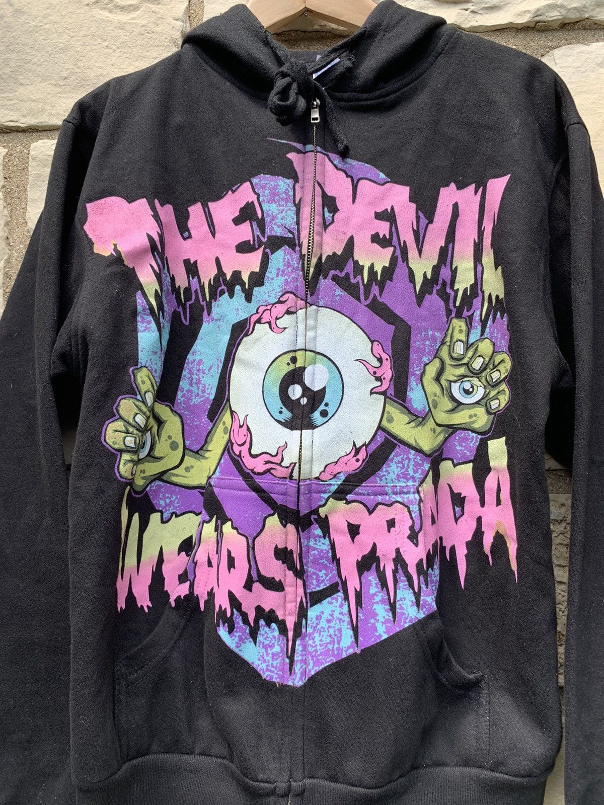 Streetwear × Vintage Rare The Devil Wears Prada zip up hoodie