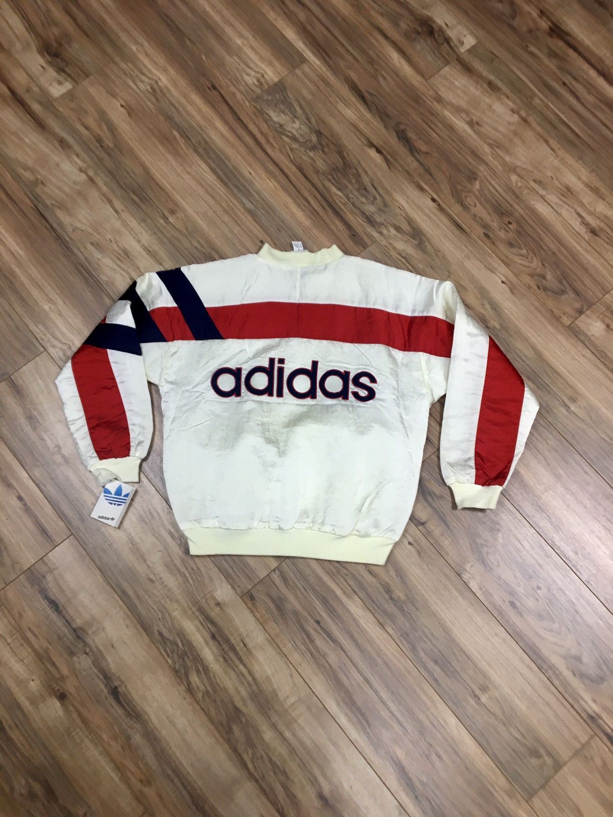 Adidas Vintage 80s Adidas Striped Bomber deadstock Size US L / EU 52-54 / 3 - 5 Preview