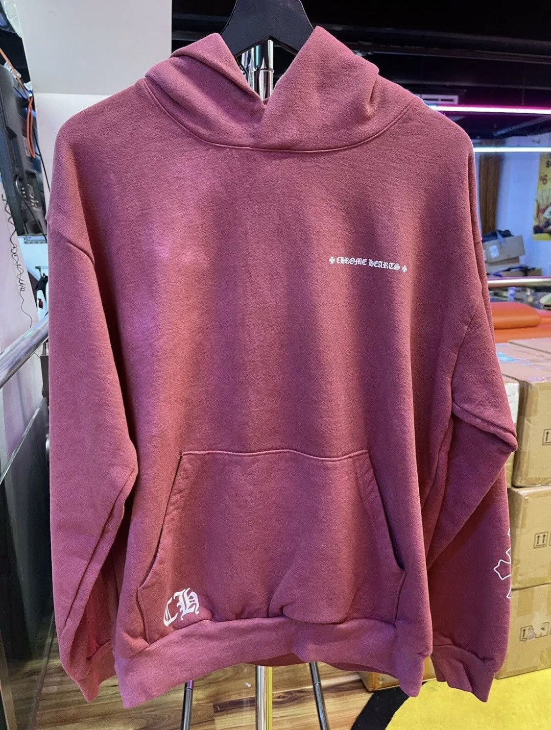Chrome Hearts Drake Hoodie Red | Grailed